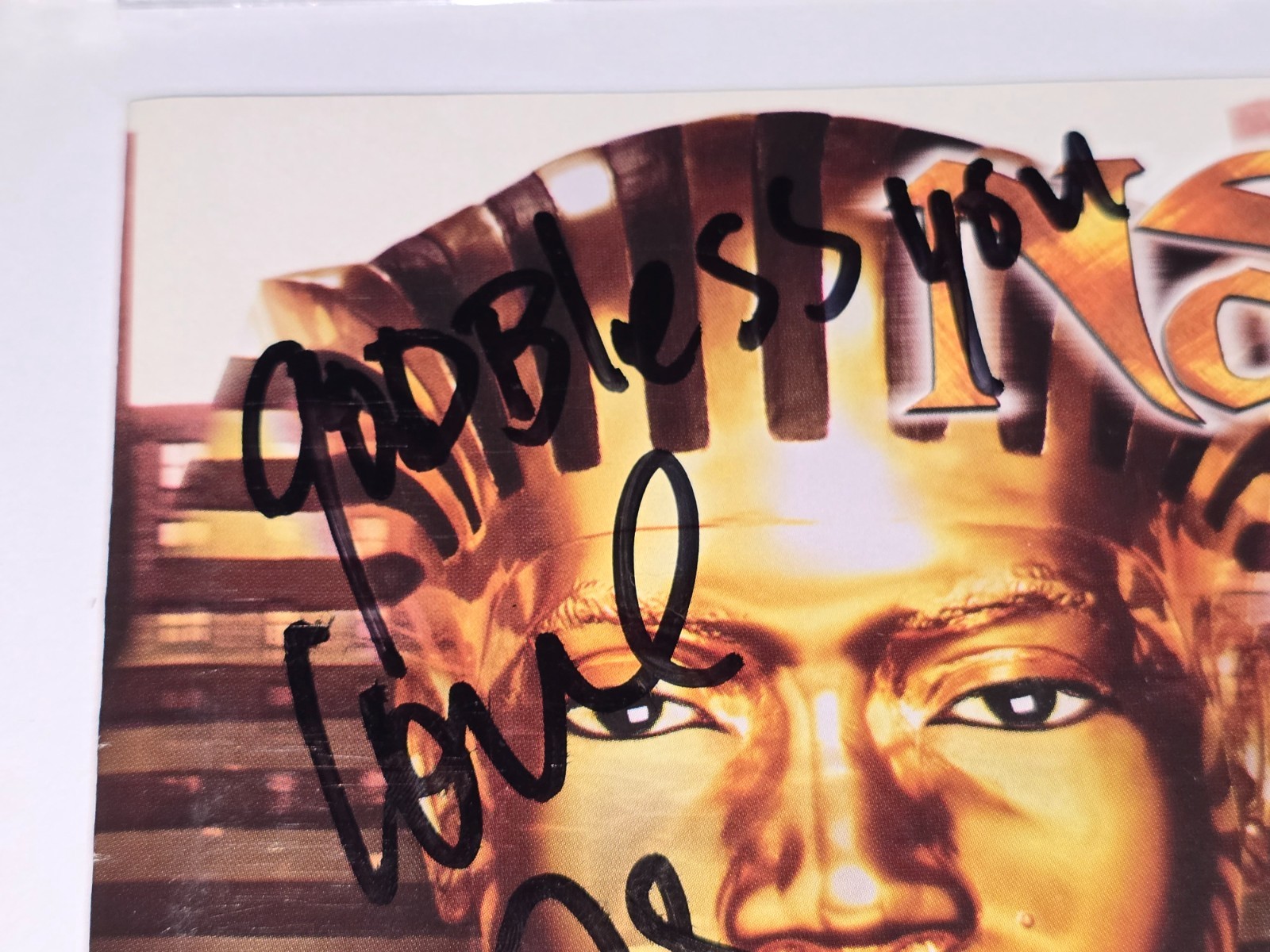 NAS SIGNED I AM CD INSERT 1999 RAP HIPHOP COLUMBIA RECORDS NO DISC 90S NYC NY