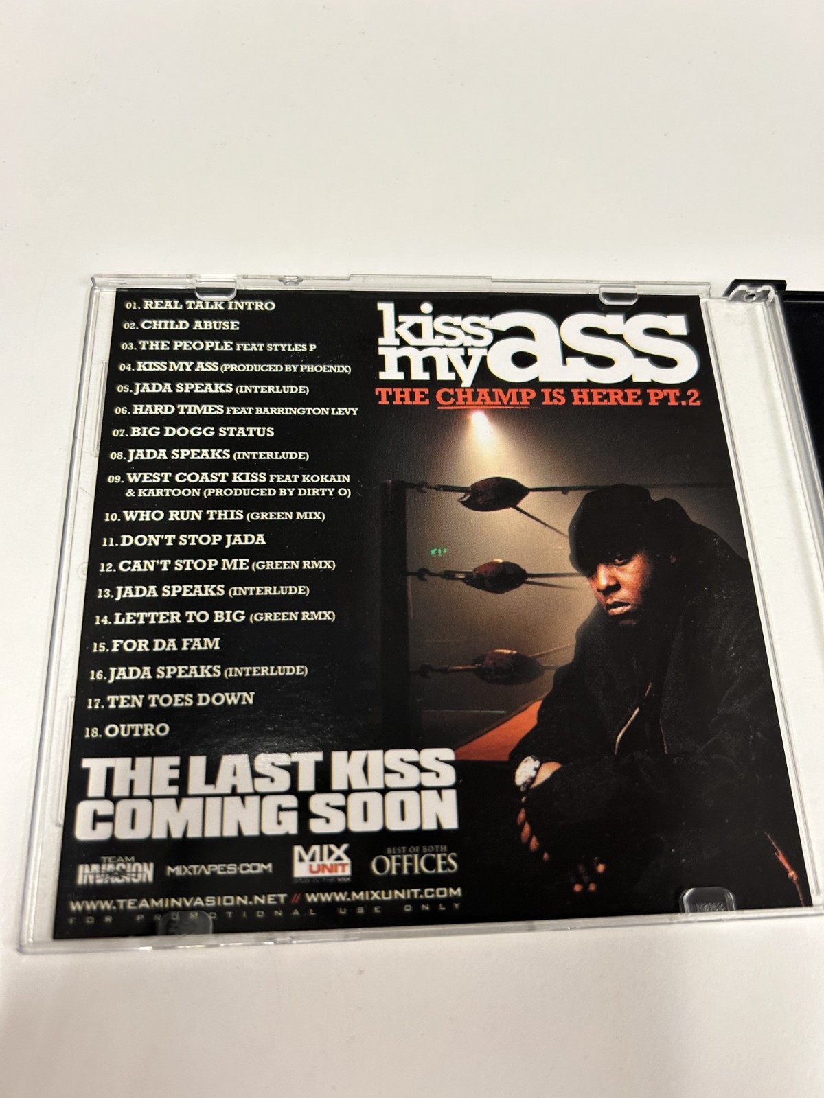 JADAKISS DJ GREEN LANTERN KISS MY ASS THE CHAMP IS HERE PT 2 D-BLOCK MIXTAPE CD