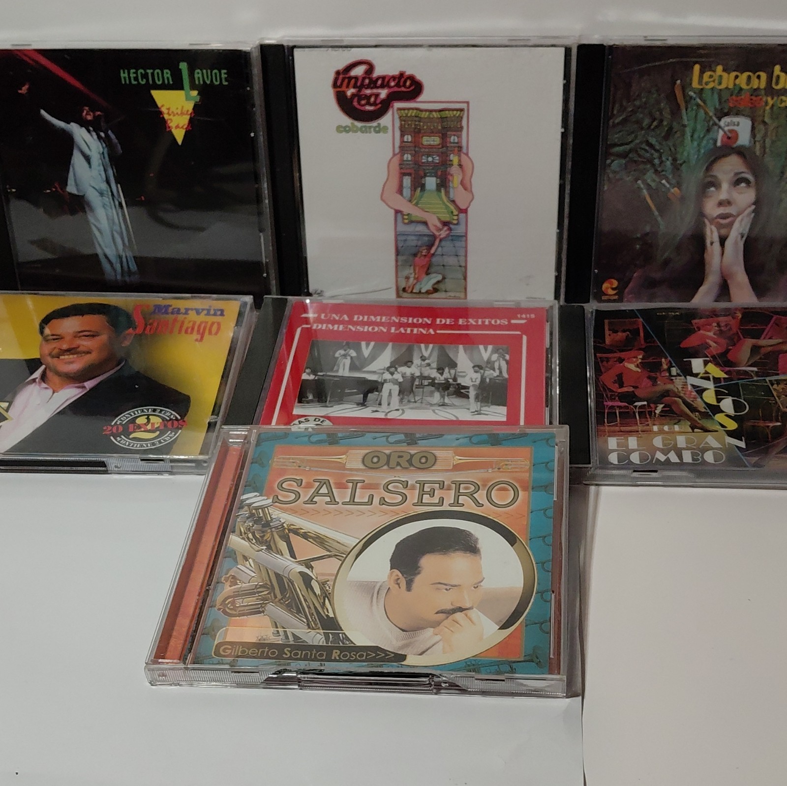 Rare 7 CD Latin Salsa Jazz CD Lot Various Artist Vintage Look