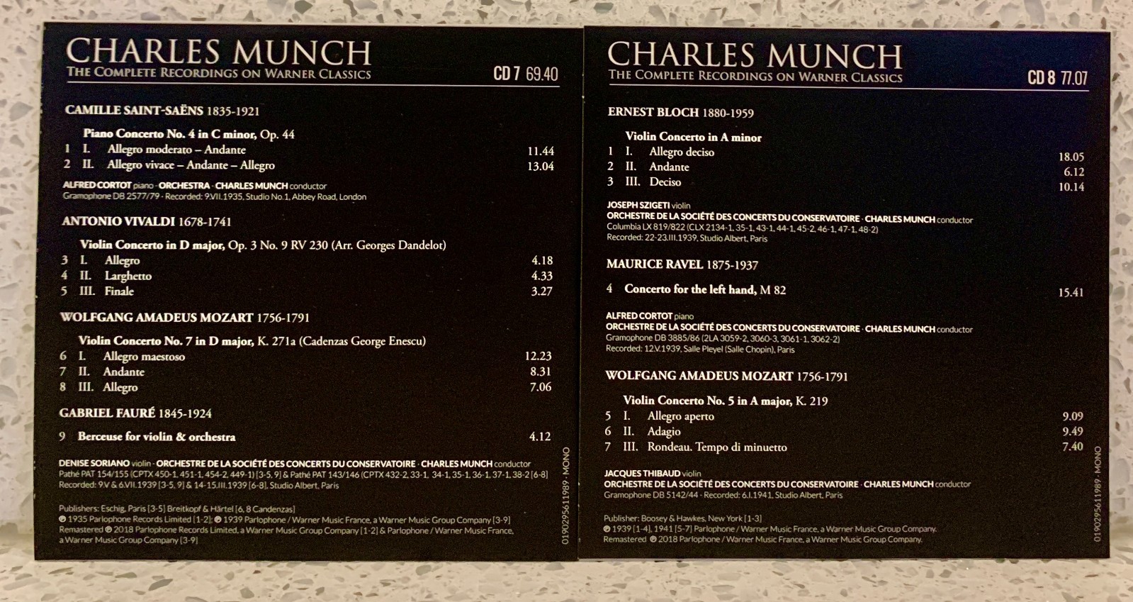 Charles Munch: The Complete Warner Recordings (13 discs, Warner Classics)
