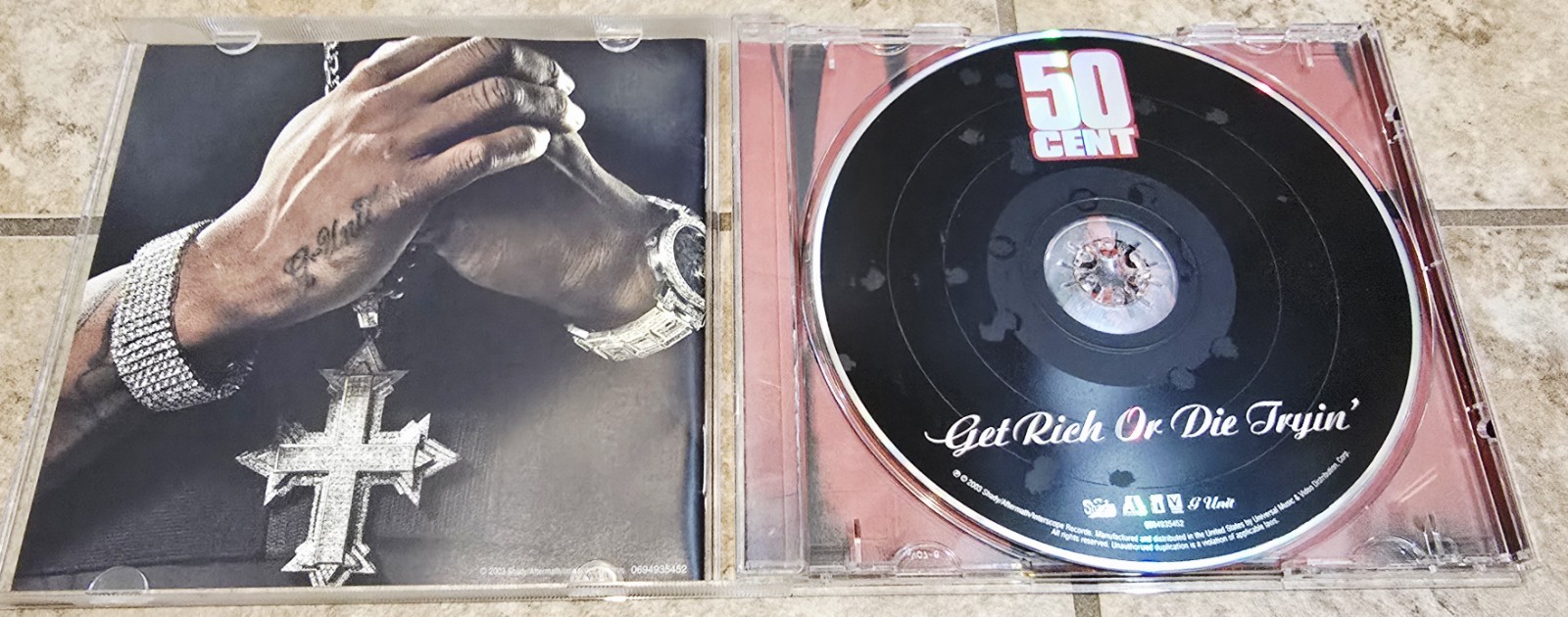 Get Rich or Die Tryin by 50 Cent (CD, 2003) Shady, Aftermath, G Unit, Interscope