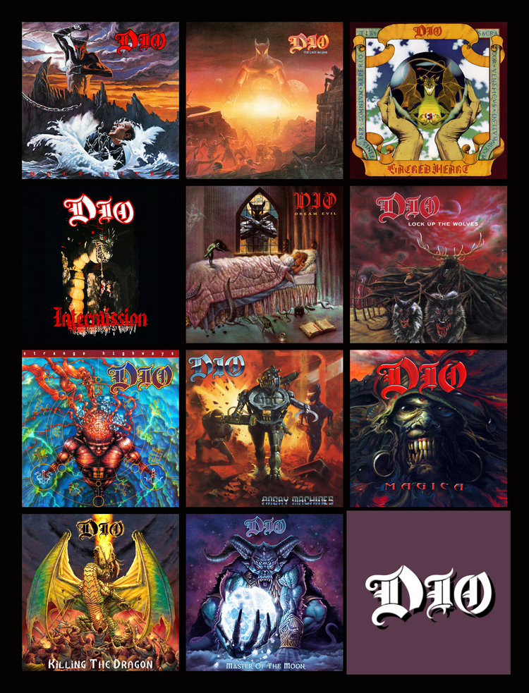 DIO album cover discography magnet (3" X 4.5") black sabbath rainbow elf metal