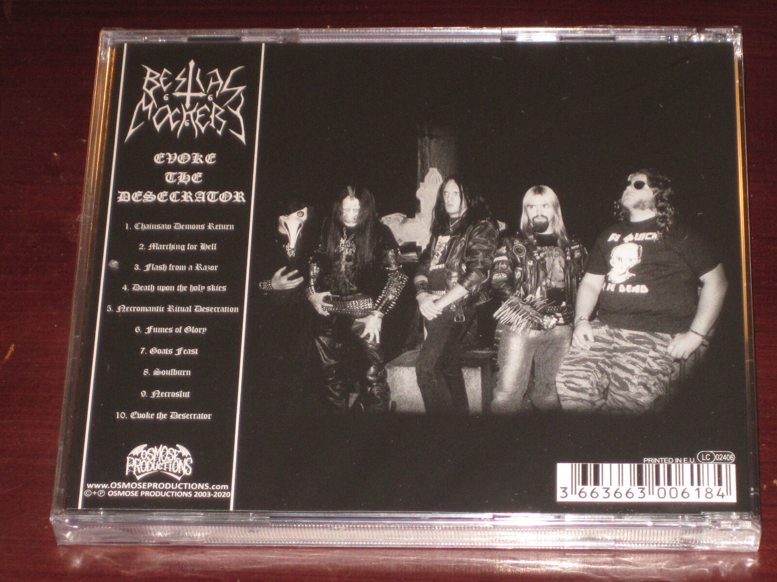 Bestial Mockery: Evoke The Desecrator CD 2020 Reissue Osmose France OPCD154 NEW