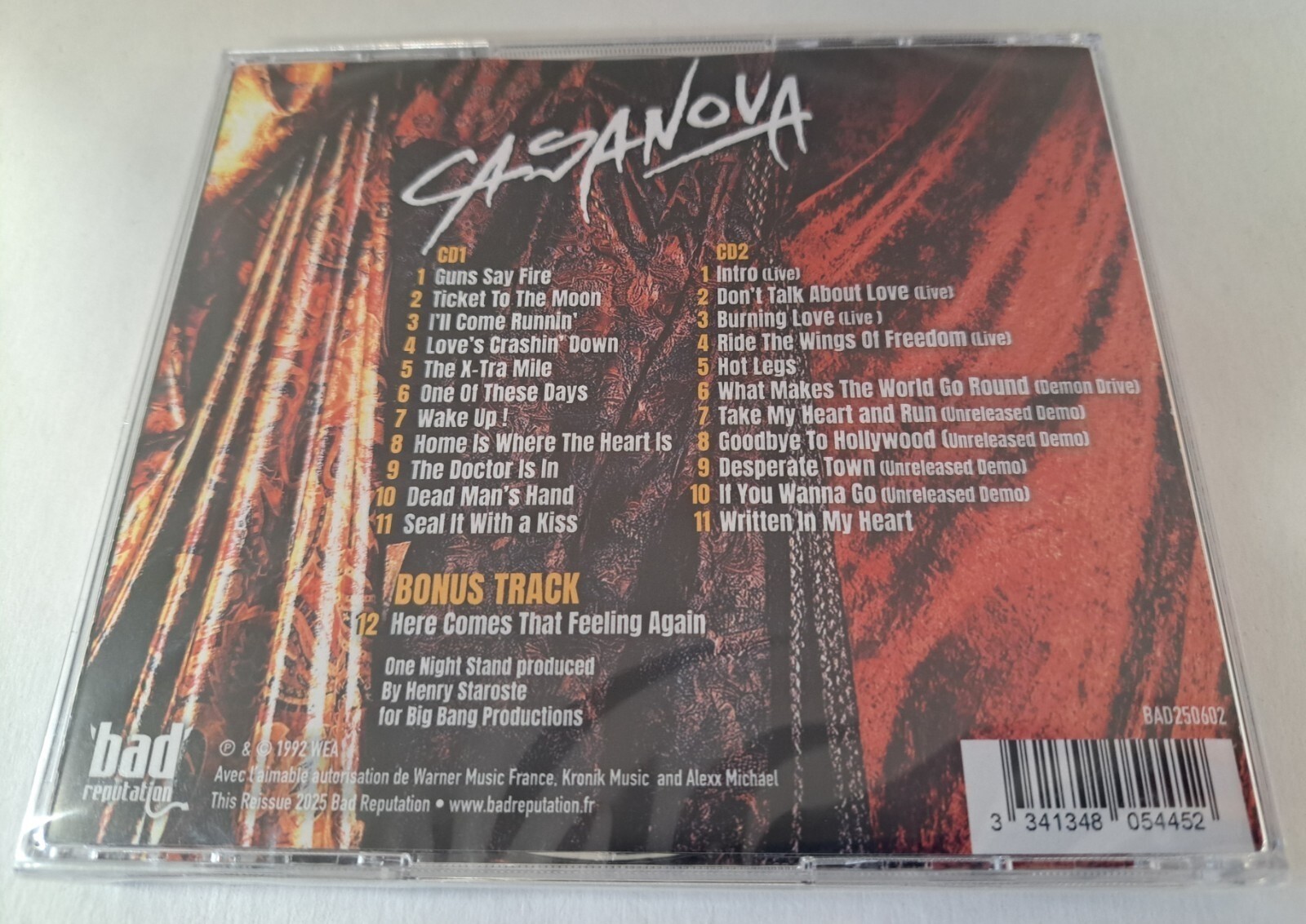 Casanova One Night Stand New 2 CD Hard Rock Mad Max Warlock