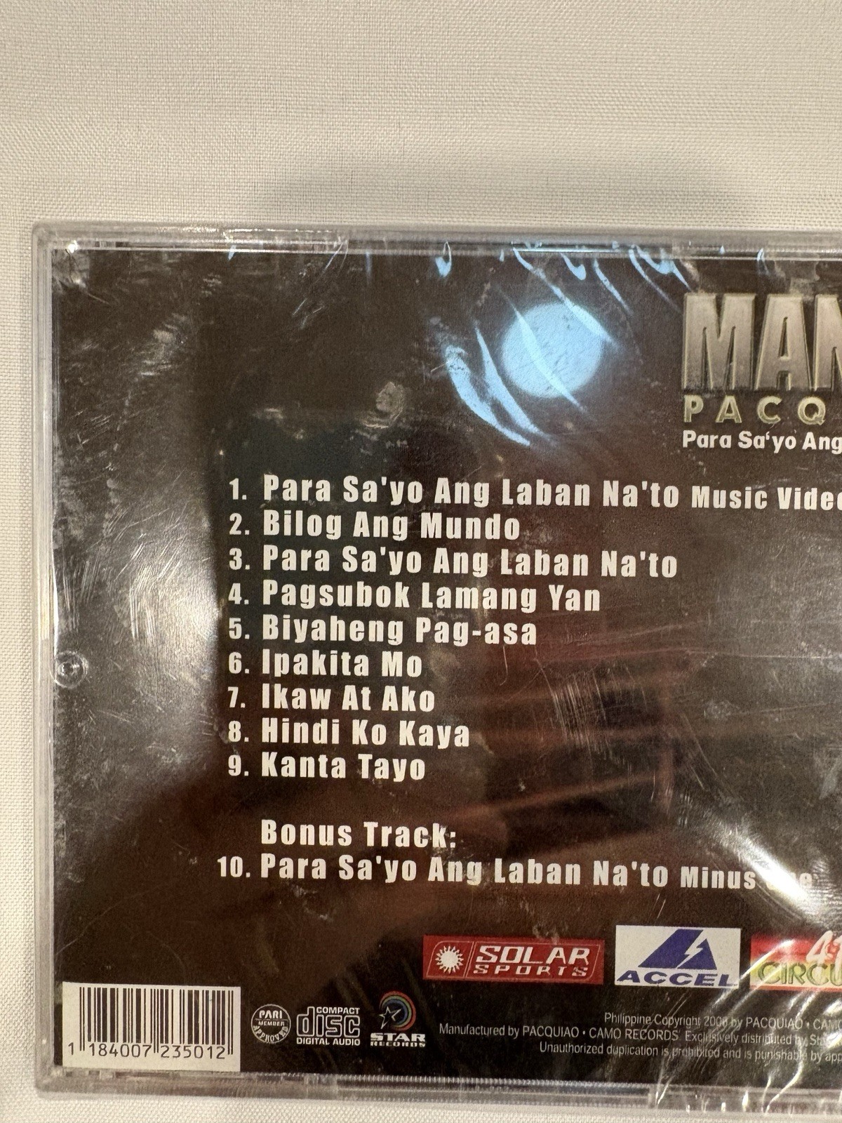 Manny Pacquiao ~ Para Sa'yo Ang Laban Na'to ~ CD