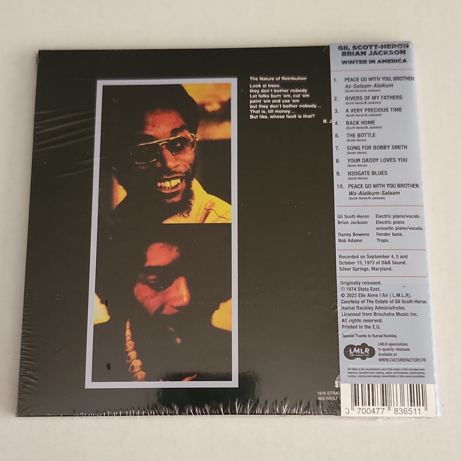 Gil Scott-Heron & Brian Jackson - 'Winter In America' CD RSD Exclusive (783651)