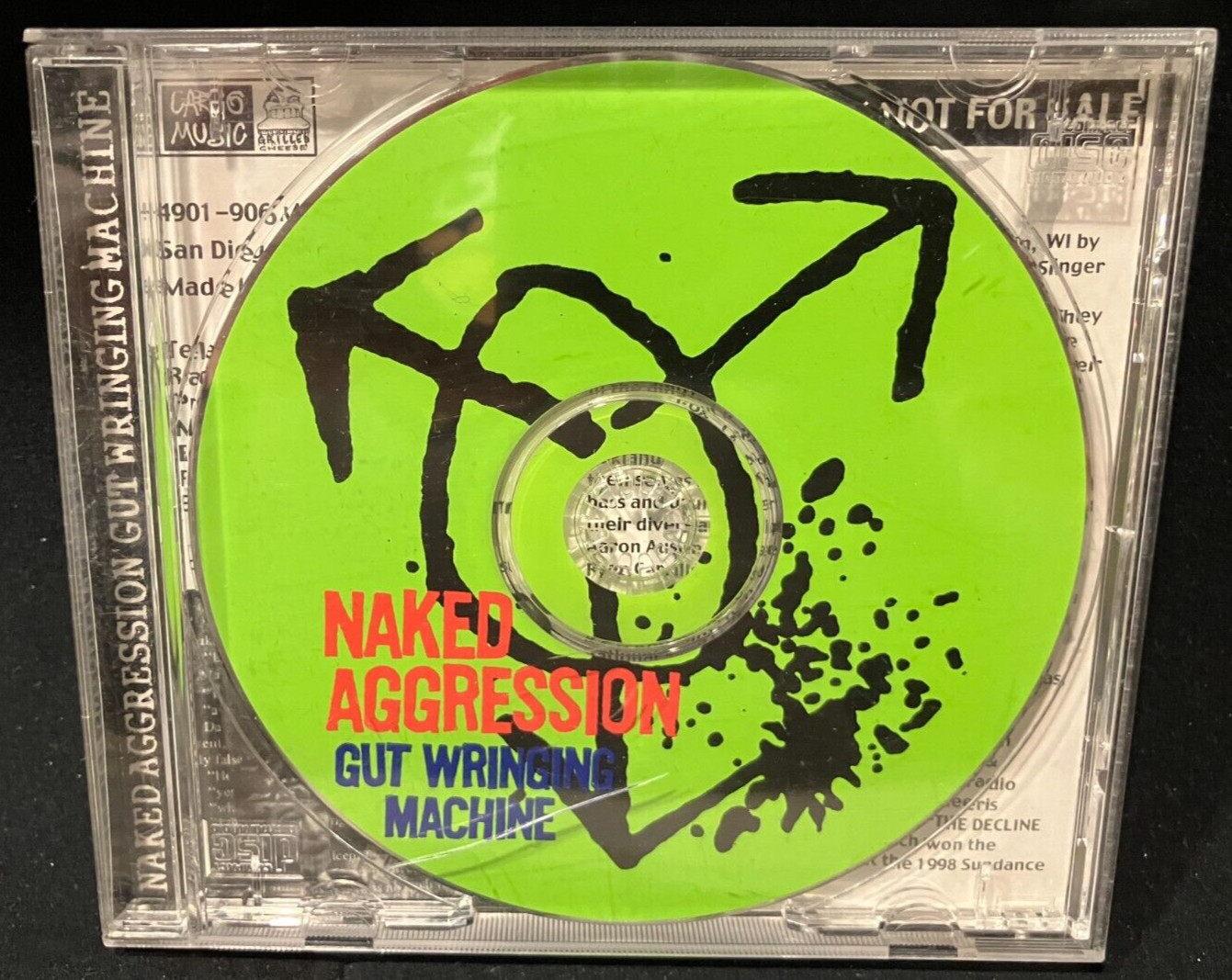 NAKED AGGRESSION - GUT WRINGING MACHINE RARE PROMO CD