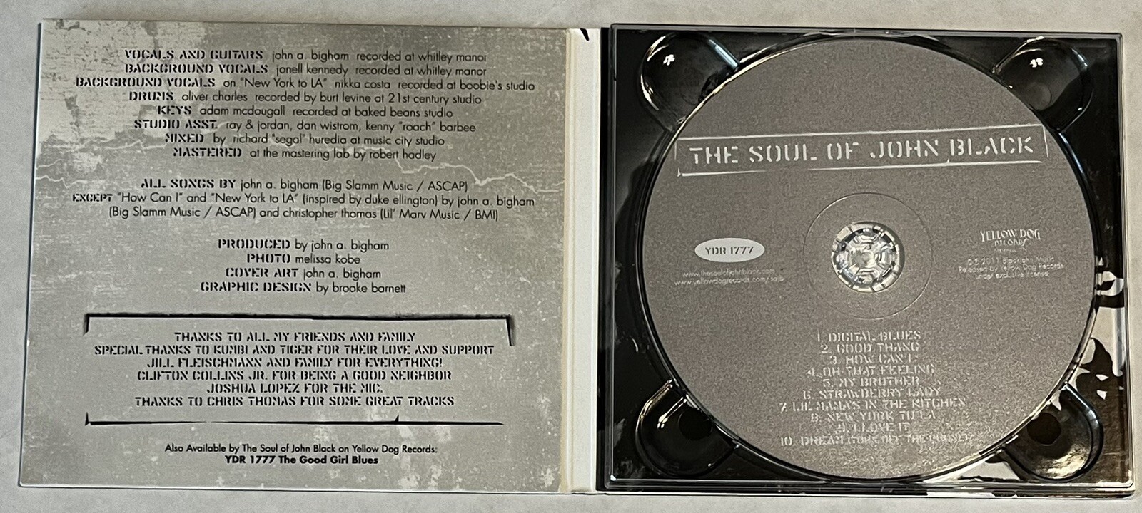 The Soul of John Black - Good Thang Audio CD 2011 Yellow Dog Records Blues Rock