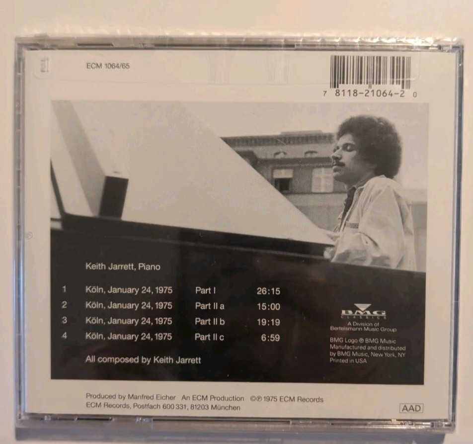 Keith Jarrett – The Köln Concert CD 1975 Jazz Piano ECM USA