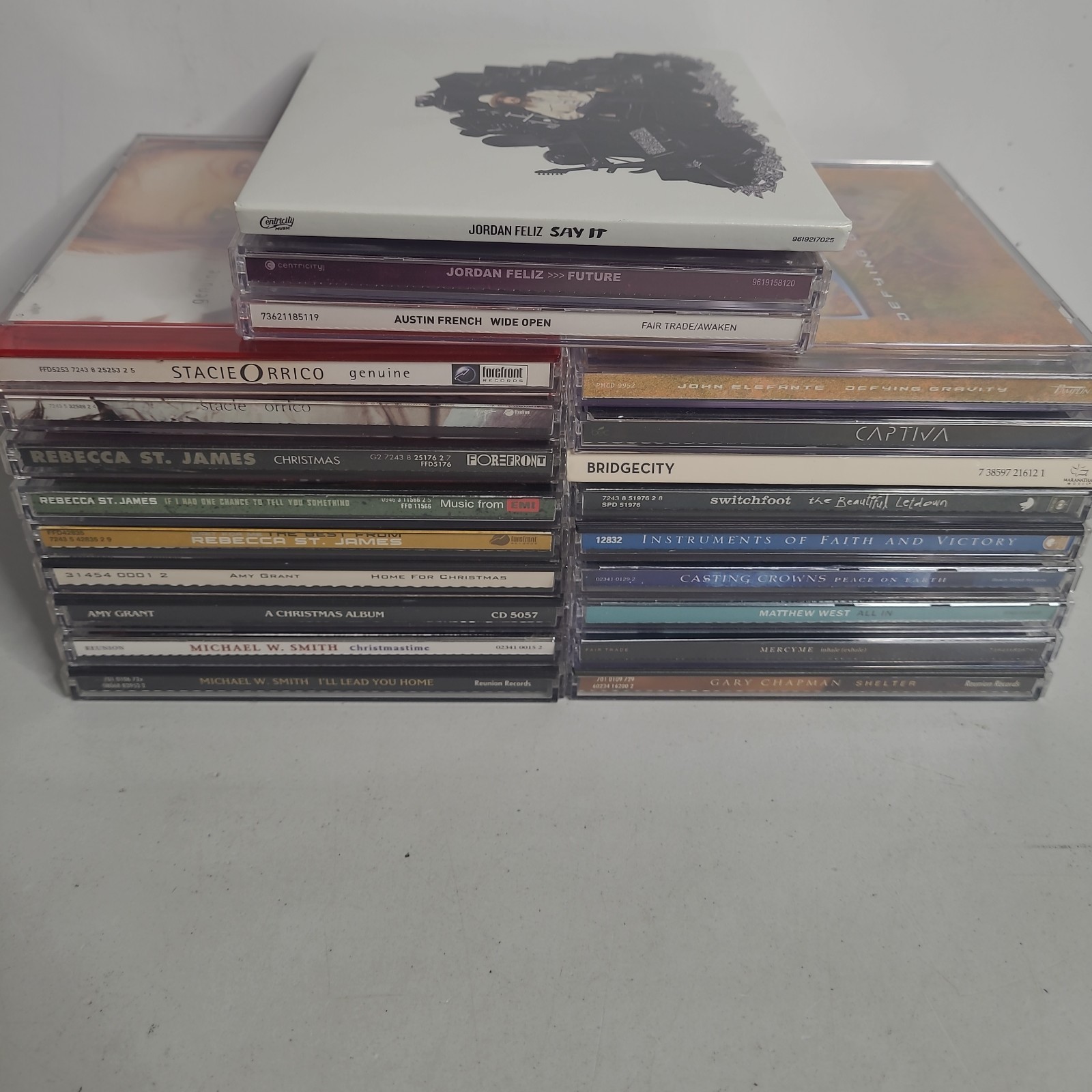 Christian Contemporary Artists 21 Mixed CD Lot Rebecca St James Jordan Feliz
