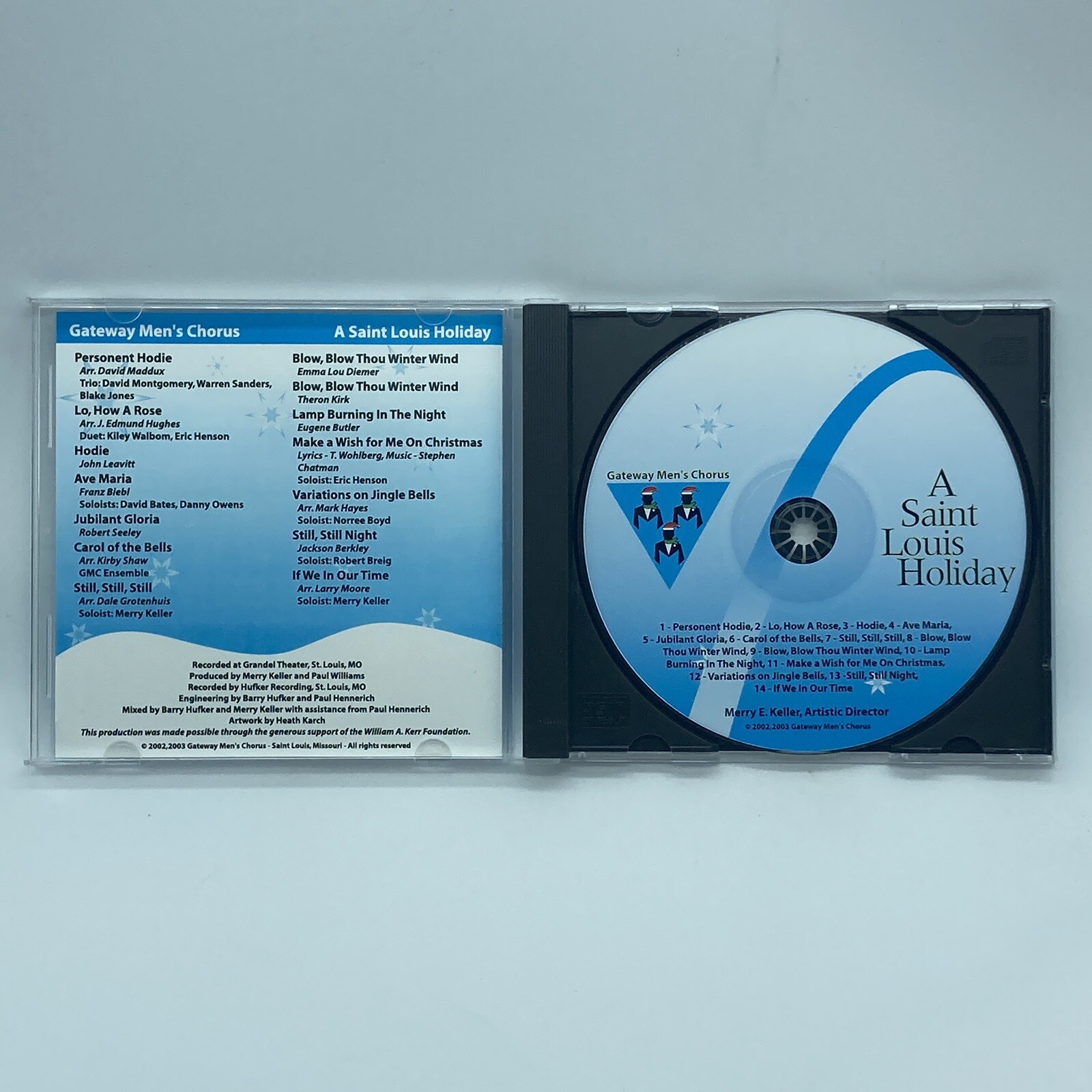 Gateway Men's Chorus "A Saint Louis Holiday" CD OOP 2003 Christmas Choral Music