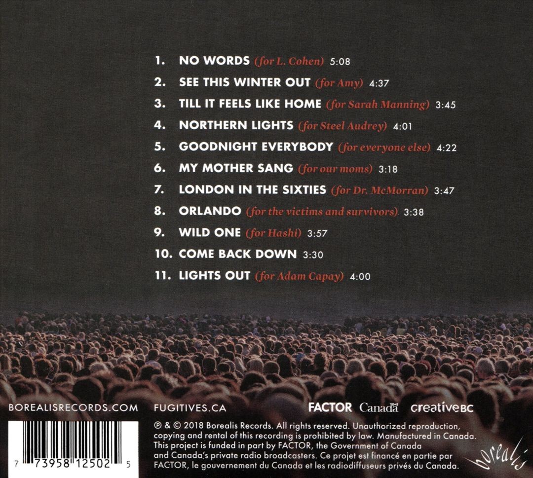 THE FUGITIVES - THE PROMISE OF STRANGERS NEW CD