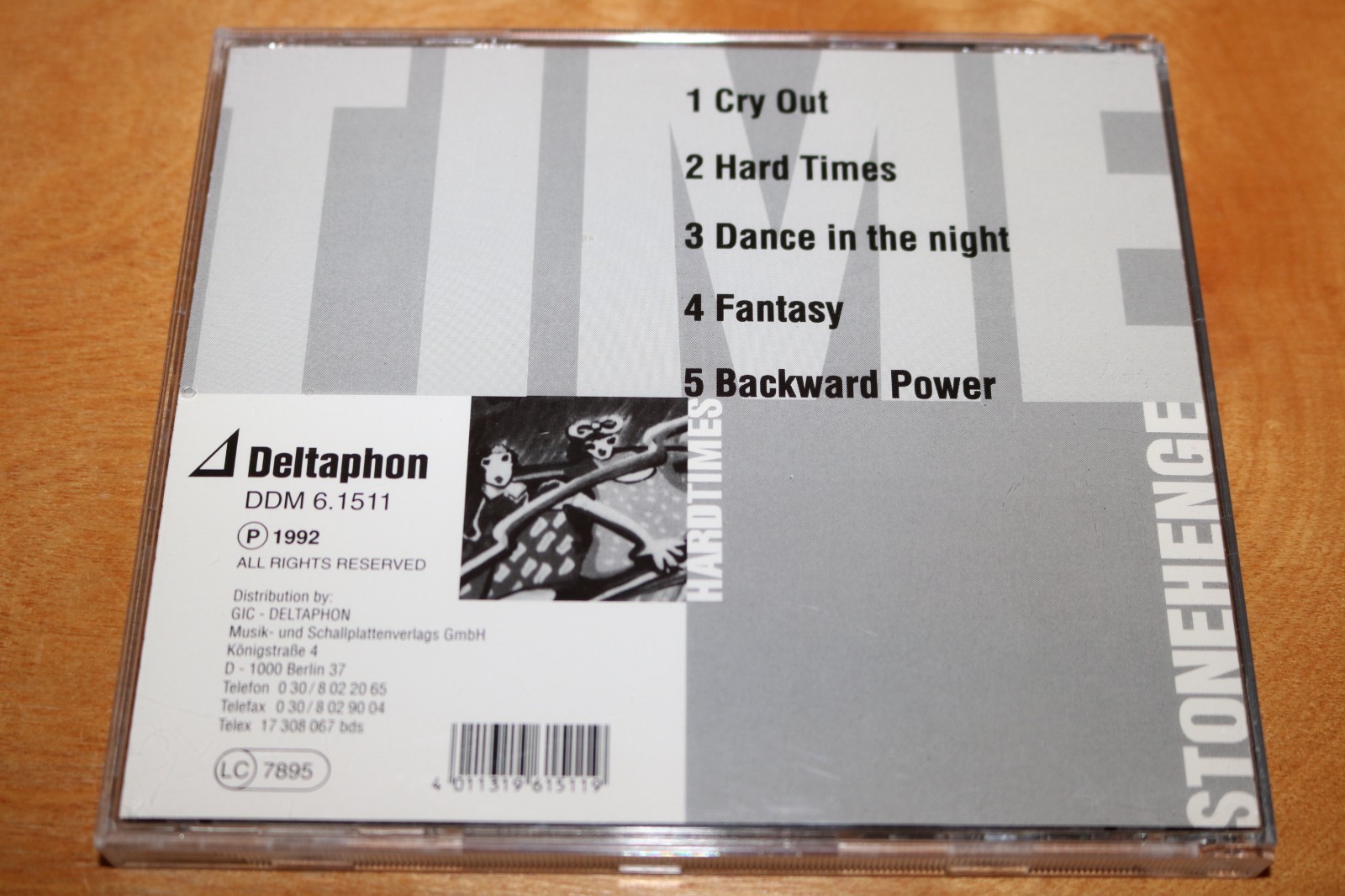 STONEHENGE Hard Times CD German MELODIC ROCK Bonfire JADED HEART Victory RARE 92