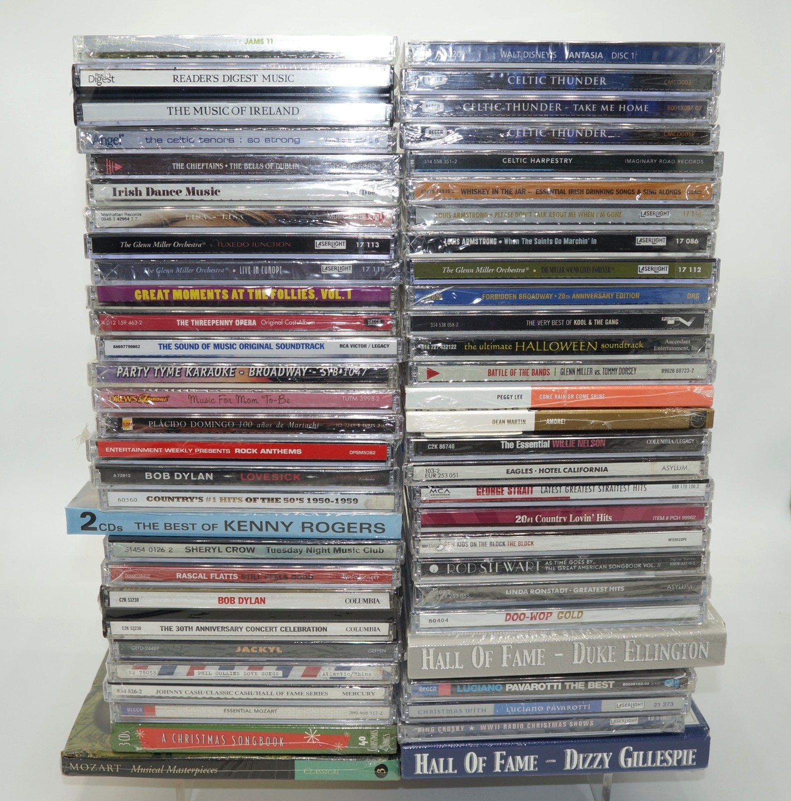 Large Lot of 55 Sealed New Music CDs Jazz R&B Pop Rock Country Celtic Free Ship