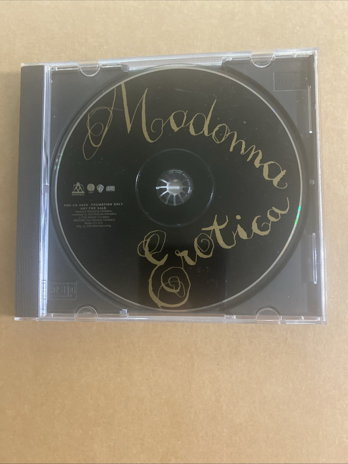 Madonna - Erotica - Used Promo 3-Track CD Single - US 1992 Maverick - Like New