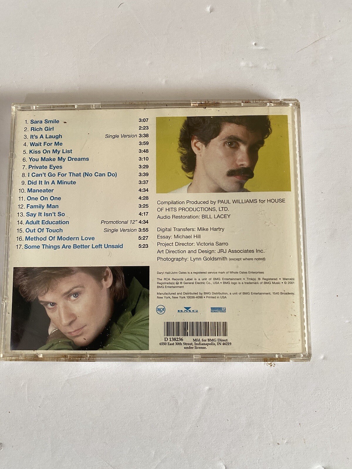 The Very Best Of Daryl Hall and John Oates by Hall & Oates (CD, 2001)
