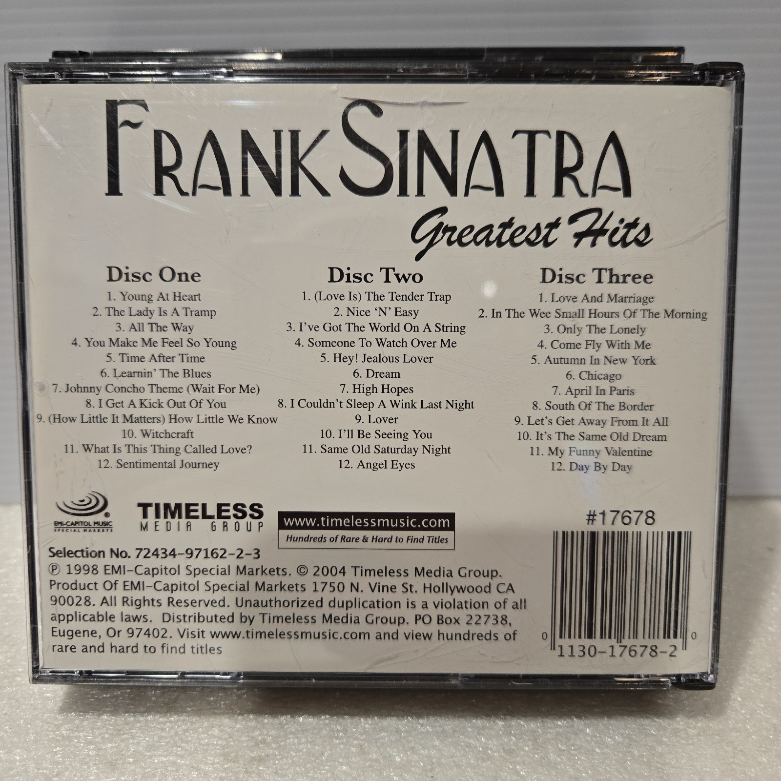 Frank Sinatra (2) 3 CD Sets: 36 All-Time Favorites & Greatest Hits - 6 total CDs