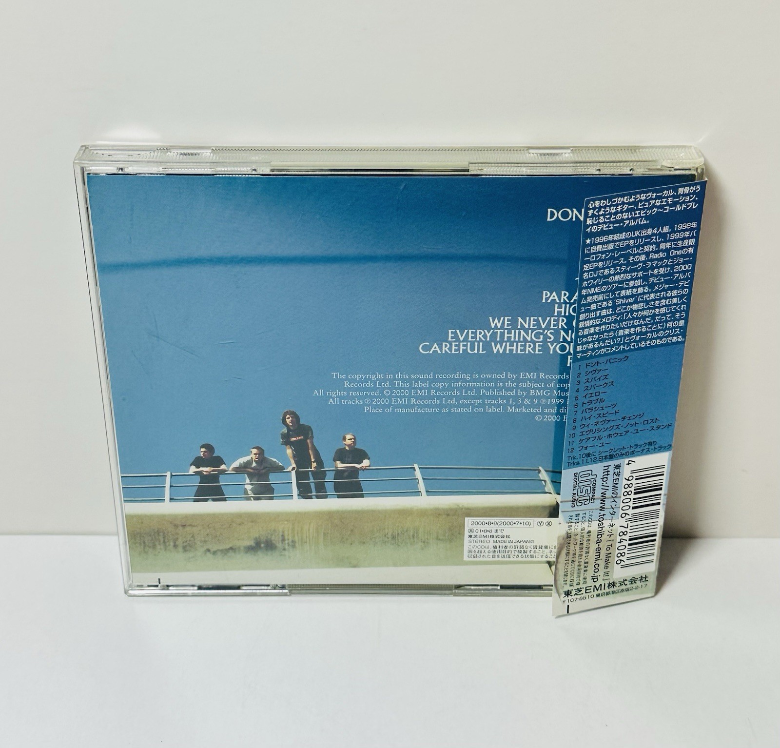 Coldplay Parachutes 2000 Japan CD Parlophone TOCP-65472 w/Obi