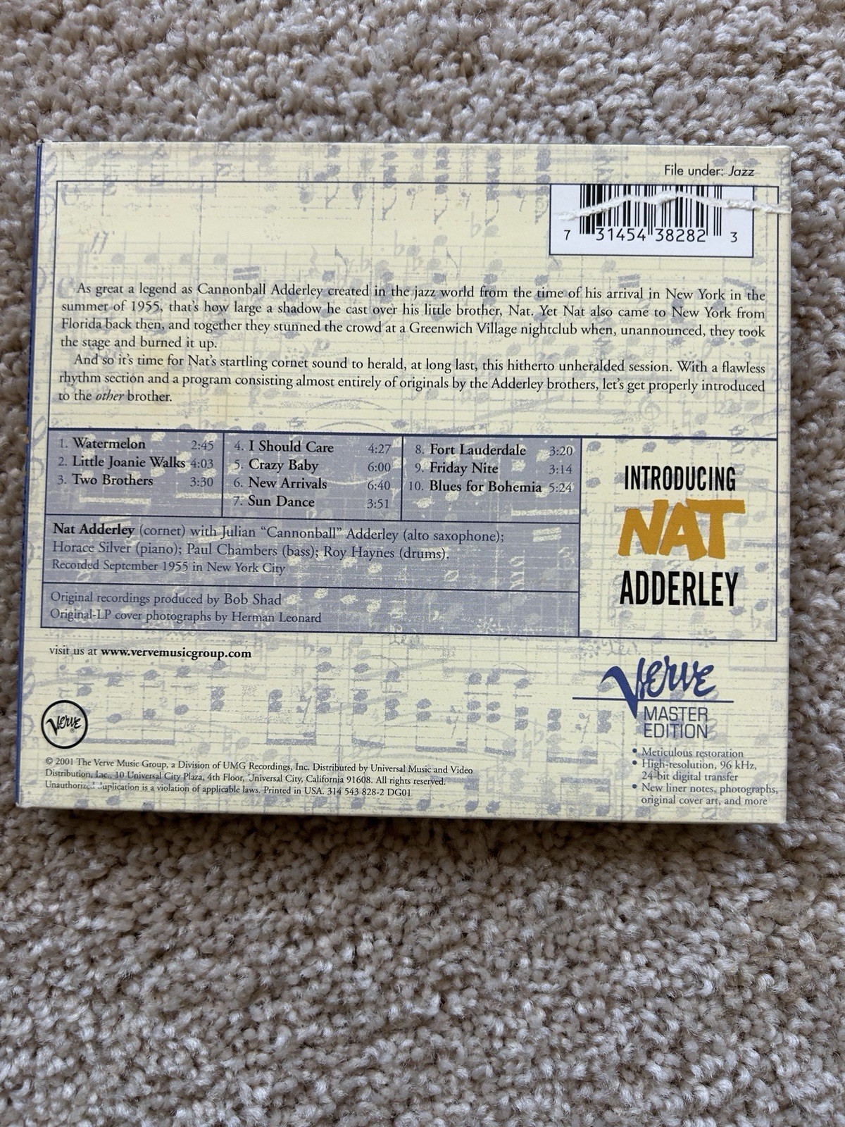 Introducing Nat Adderley (Verve Master Edition digipak)