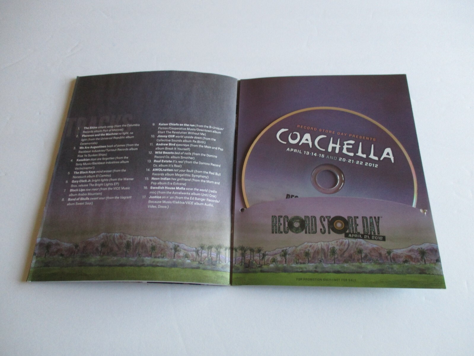 COACHELLA Record Store Day April 2012 CD Sampler + 32 Page Book Promo Only NEW