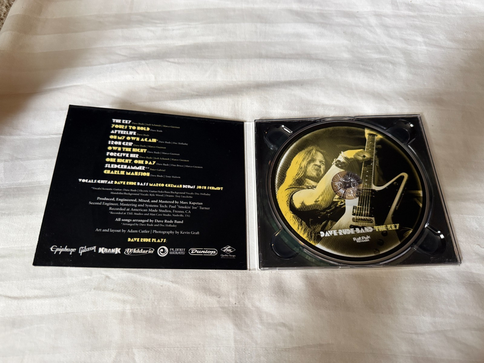 Dave Rude Band - The Key CD 2013 Rat Pak Records Tesla 80s Hard Rock OOP RARE