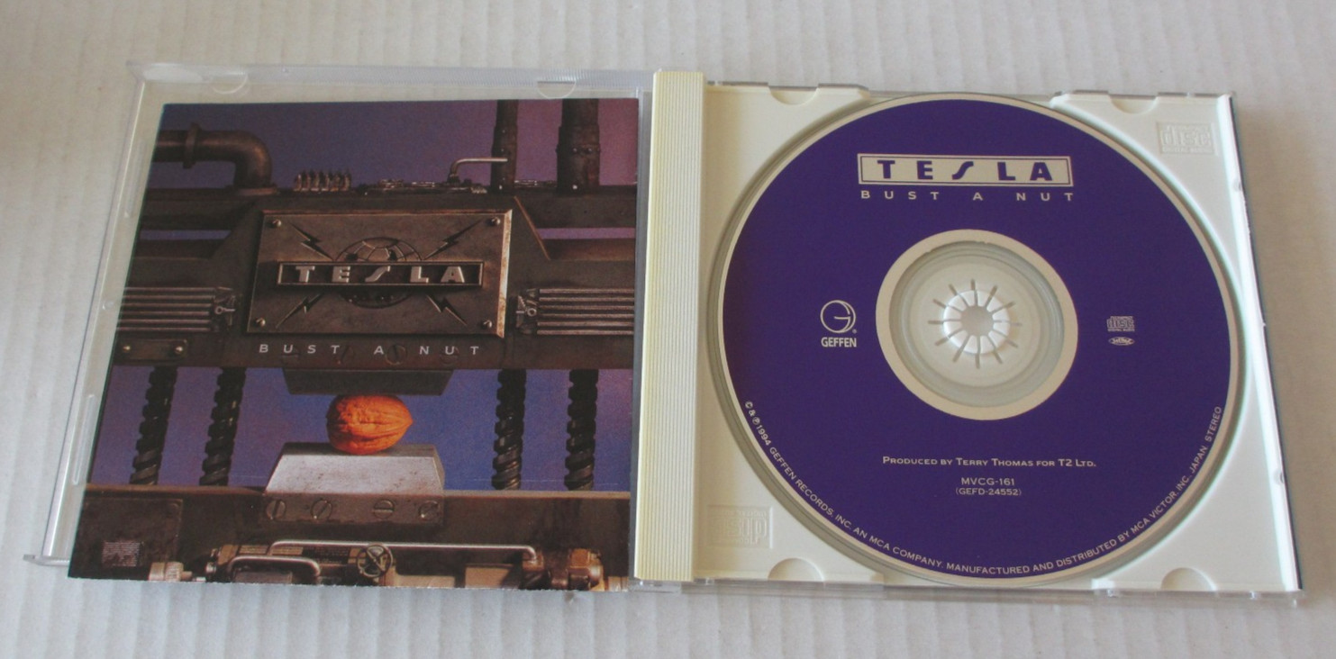 TESLA- BUST A NUT 1994 JAPAN CD 80s HAIR METAL GLAM POISON WARRANT MVCG-161