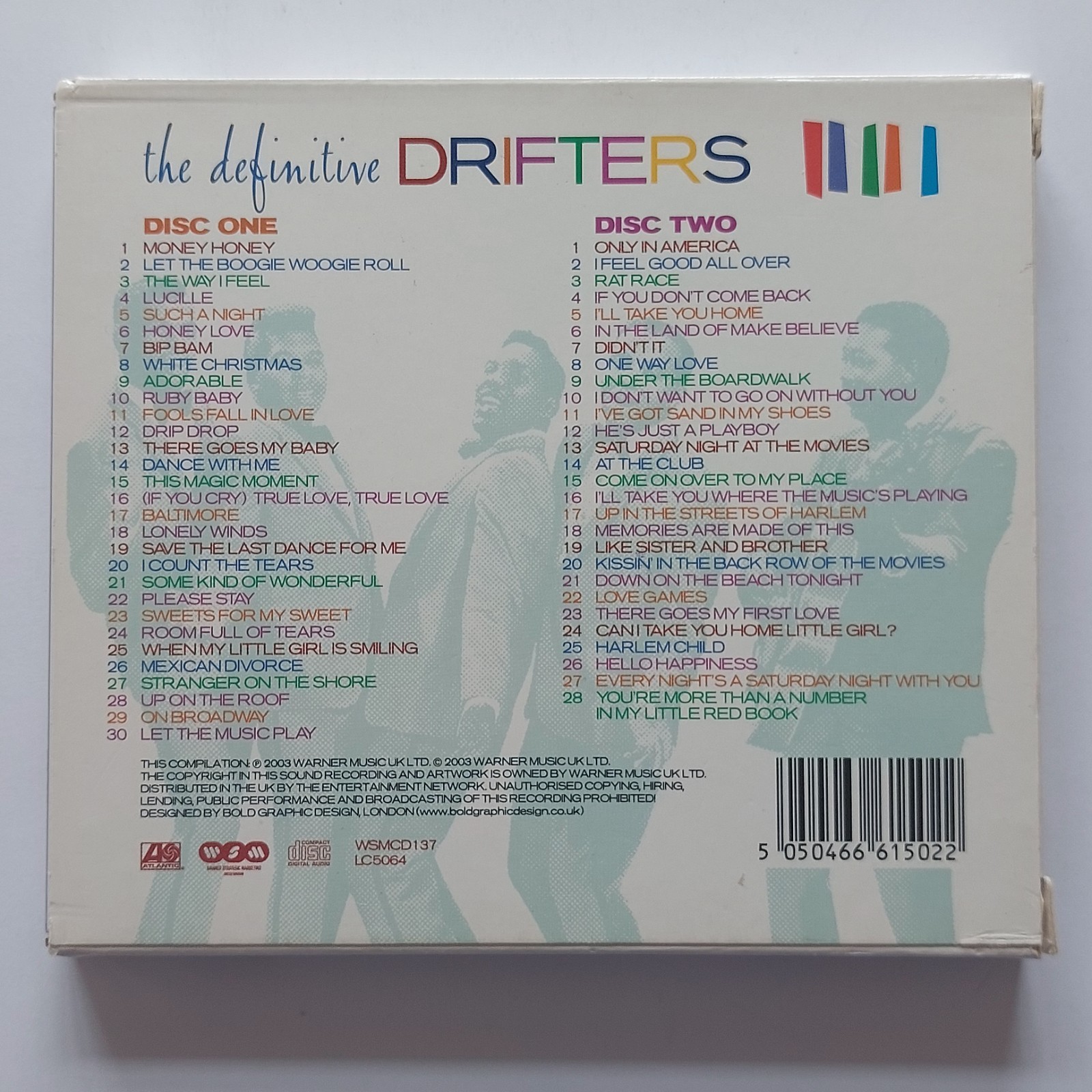 THE DRIFTERS - The Definitive Drifters - Double CD Album 58 Tracks (2003)
