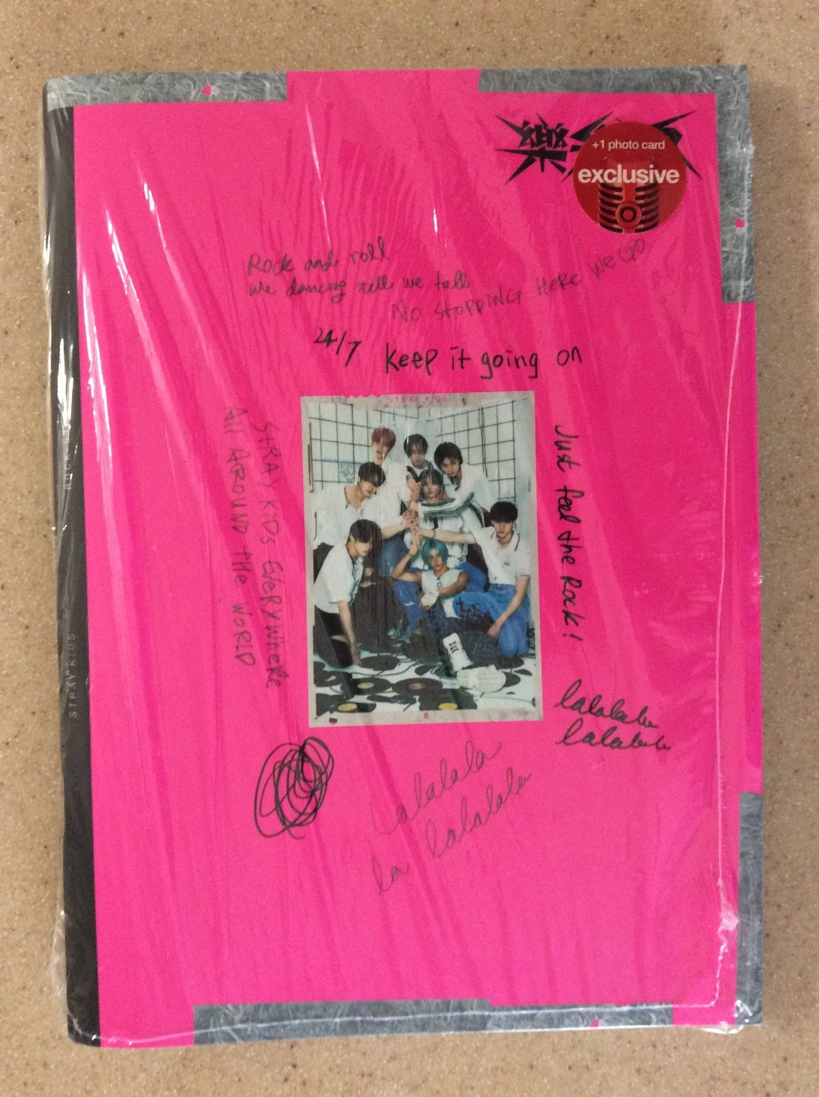 Stray Kids Rockstar CD Rock Version Pink Poster Photos K Pop KPOP In Shrink 😎