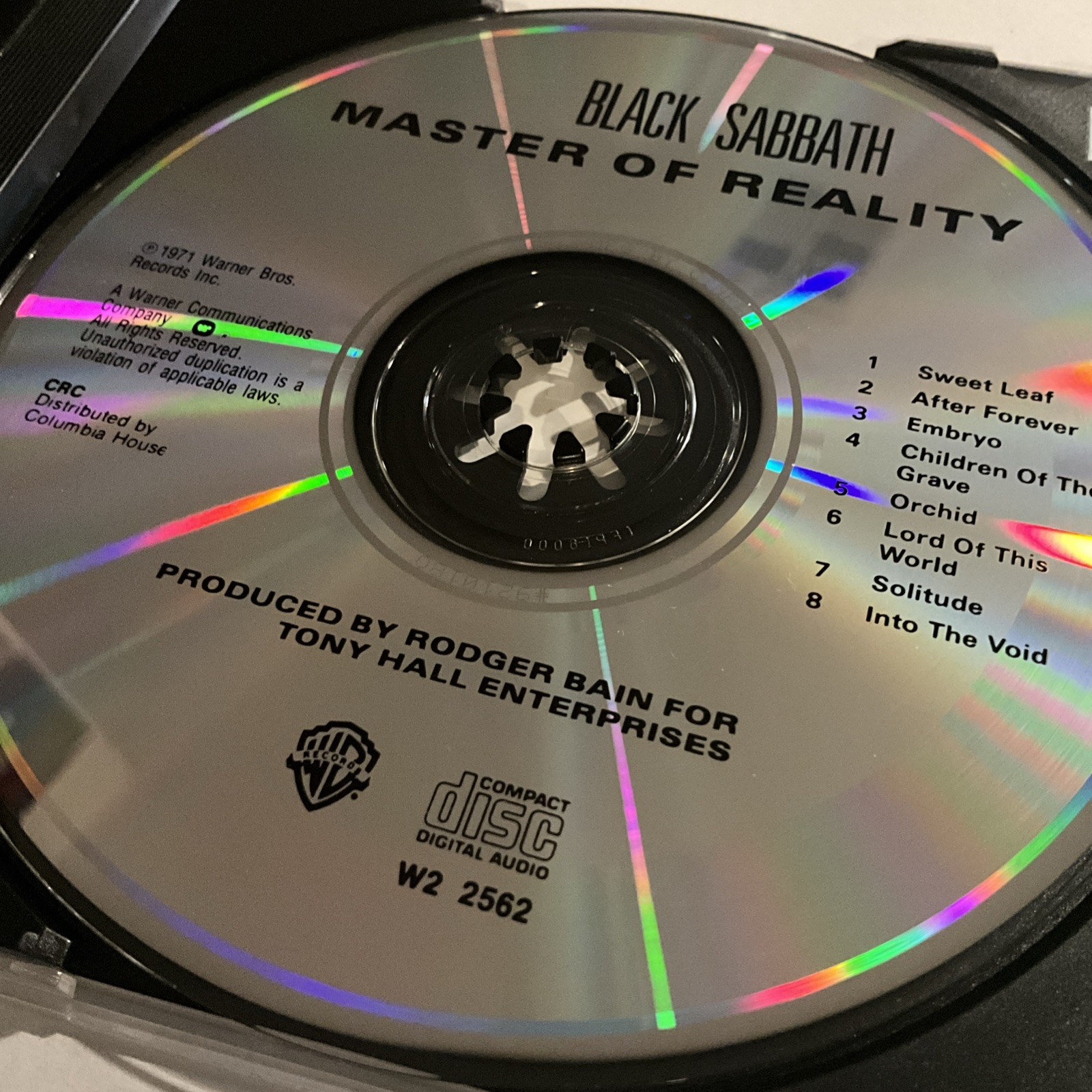 Black Sabbath - Master of Reality CD 2000 Warner Bros. – W2 2562 [Canada]