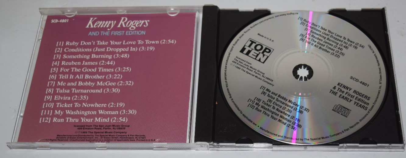 KENNY ROGERS & The FIRST EDITION: Early Years 1989 LN CD