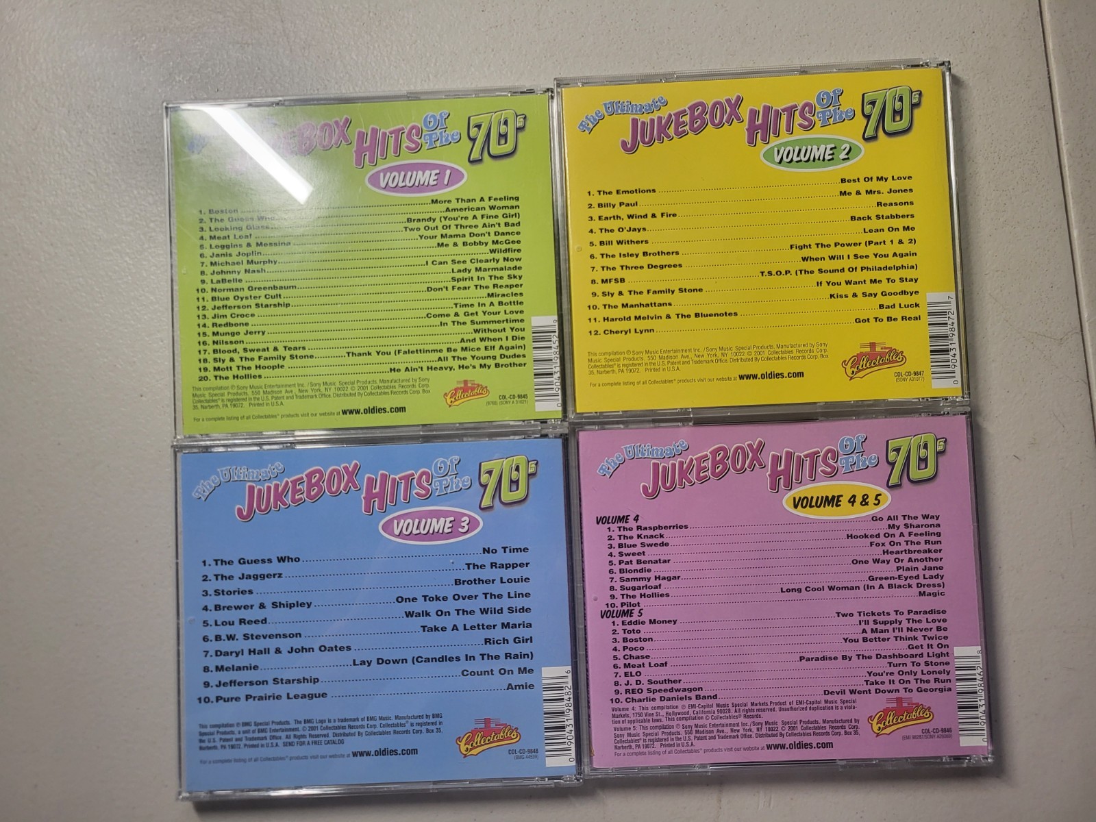 THE ULTIMATE JUKEBOX HITS OF THE 70's 5 - CD Set VG Free Shipping