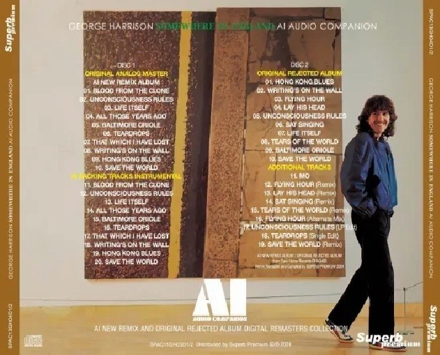 GEORGE HARRISON / SOMEWHERE IN ENGLAND: AI - AUDIO COMPANION 2CD NEW!!!