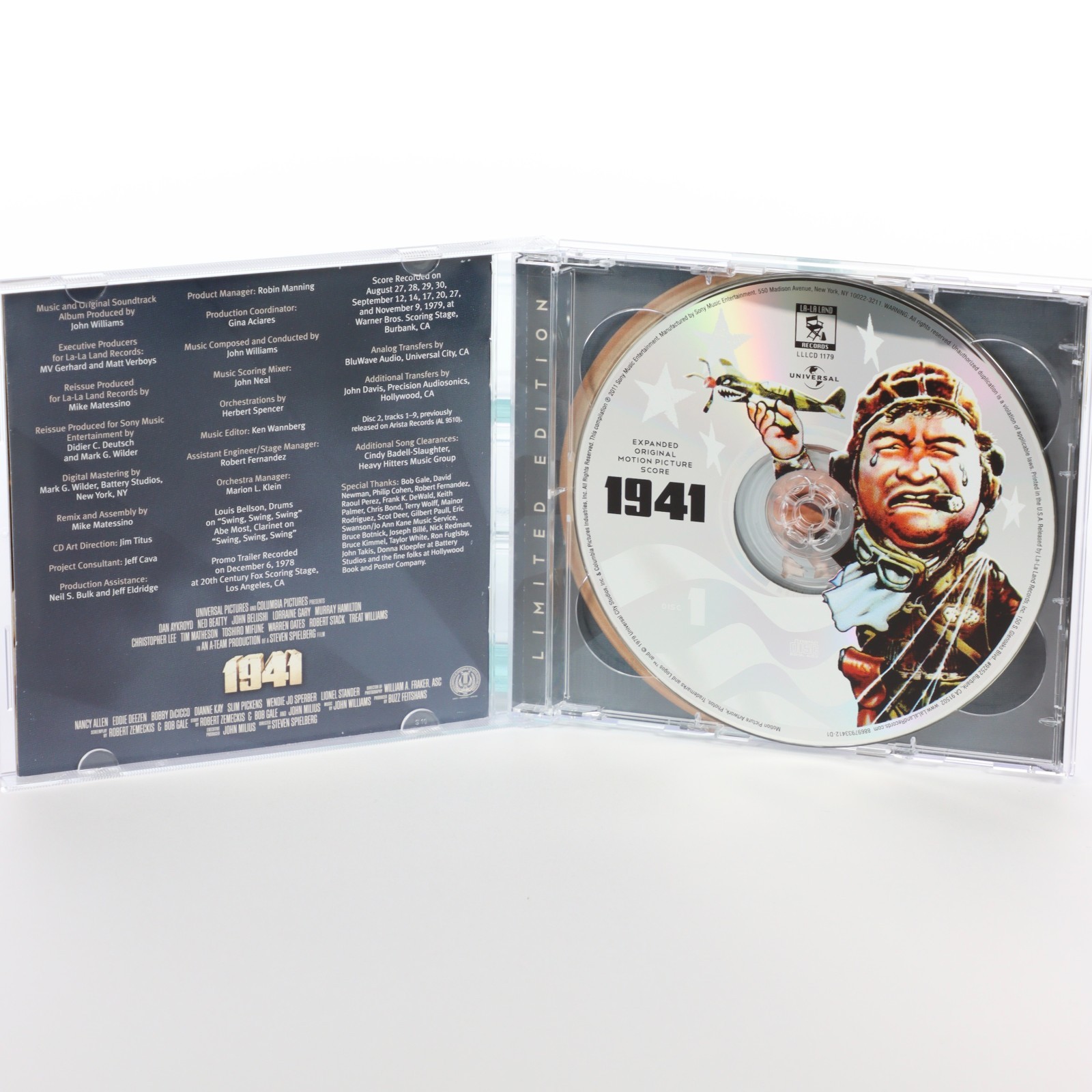 John Williams 1941 Soundtrack 2-CD Set LE 1000 La-La Land Records Pre-Owned
