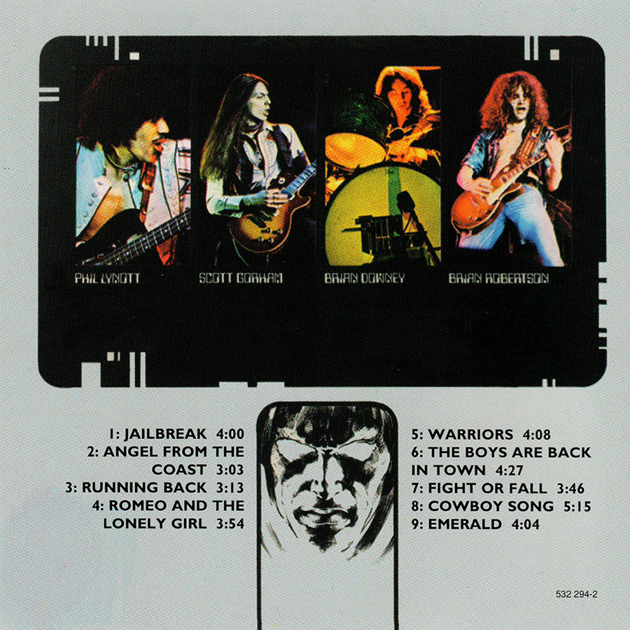 Thin Lizzy ~ Jailbreak (1976) CD 1996 Mercury Records Ltd (London) •• NEW ••