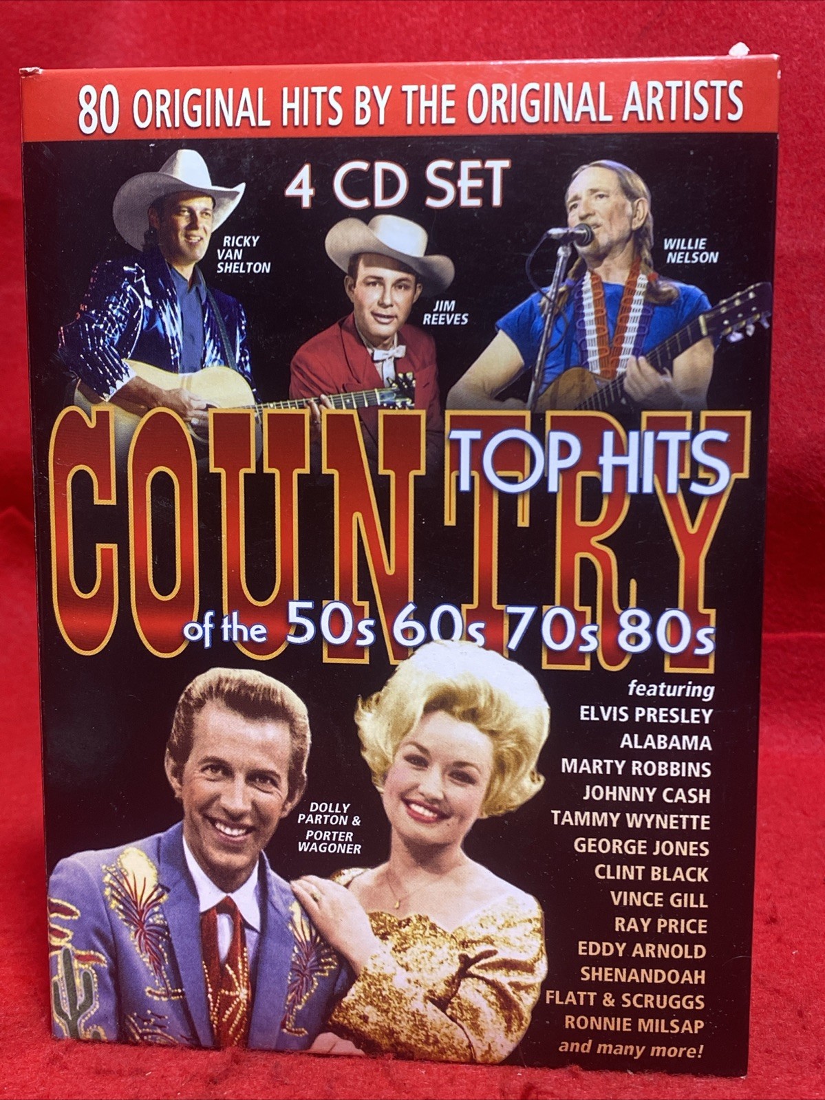 COUNTRY TOP HITS OF THE 50S 60S 70S AND 80S (4-) - V/A - CD - *EXCELLENT* - RARE