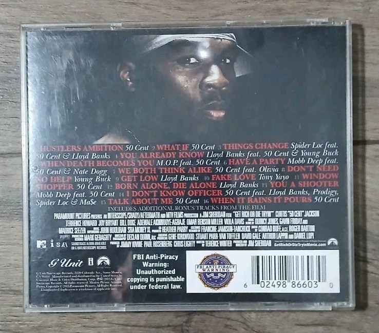 50 Cent - Get Rich Or Die Tryin' The Motion Picture Soundtrack Like - New - Disc