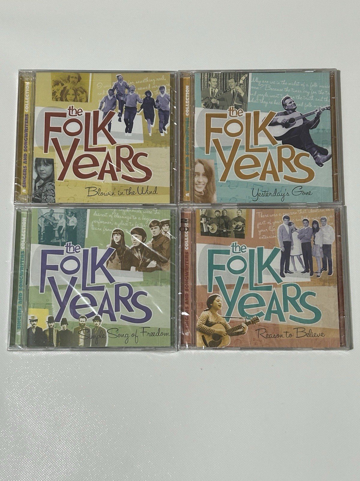Time Life - The Folk Years 4 CD Lot - Double Albums 8 Discs NEW SEALED