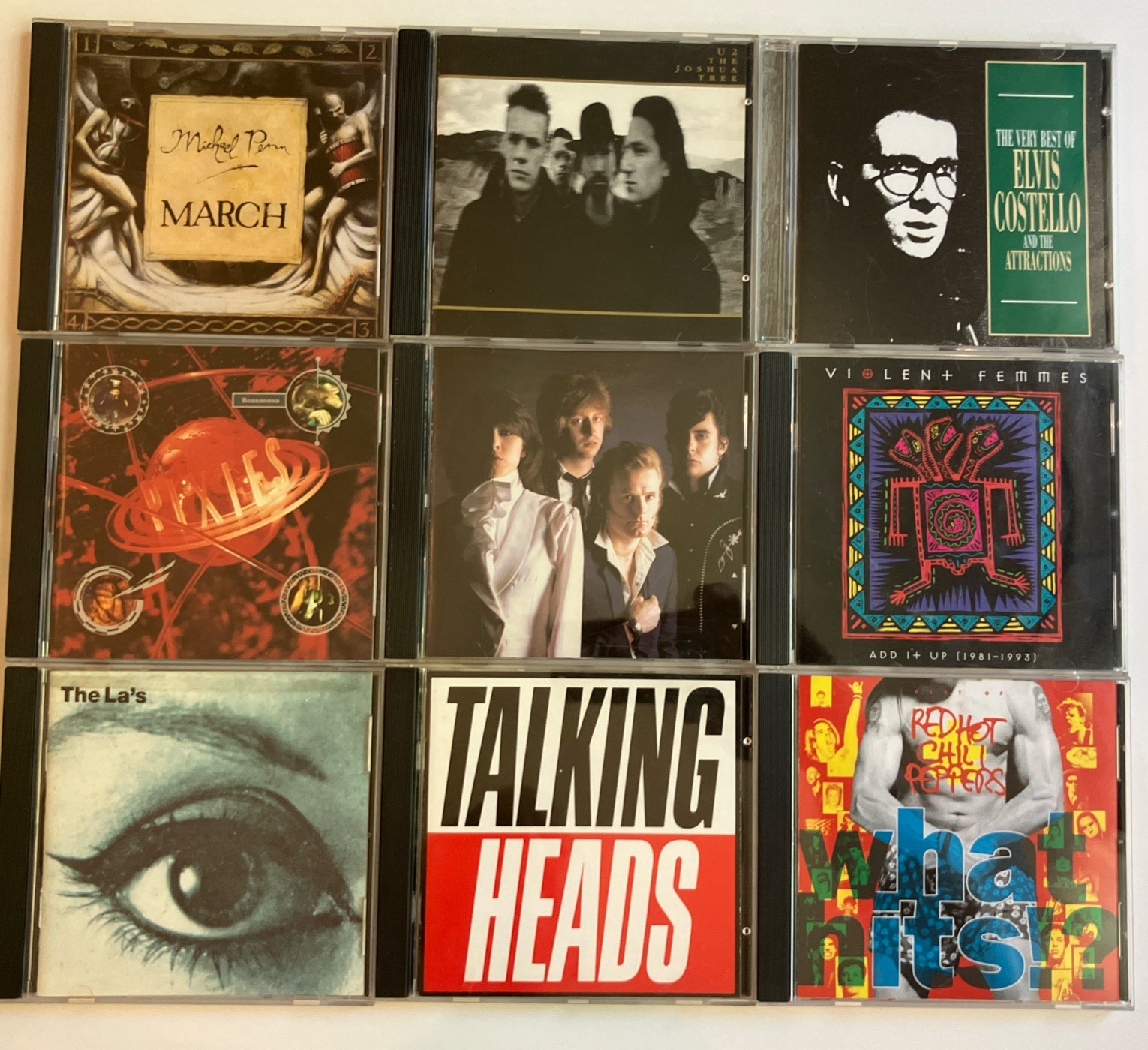 80s Alternative Rock CD Lot The La’s Talking Heads U2 Pixies Pretenders RHCP