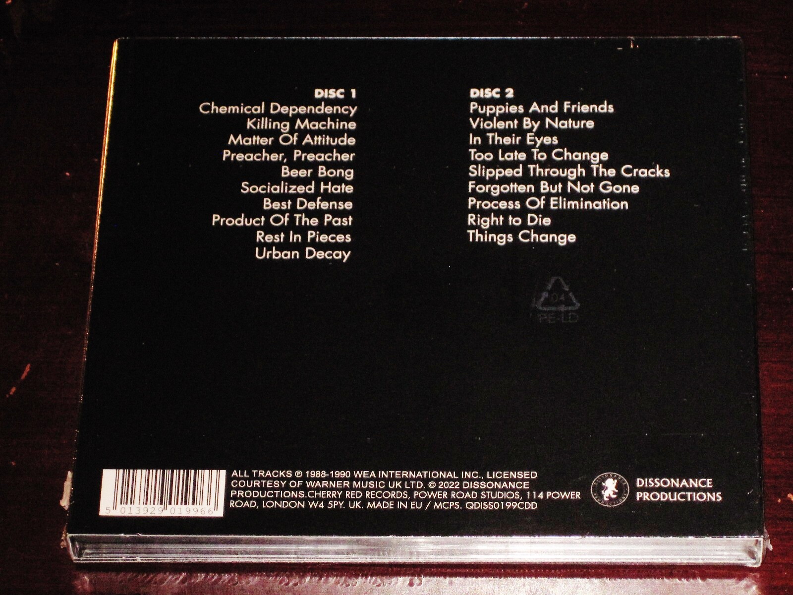 Atrophy: Socialized Hate / Violent By Nature 2 CD Set 2022 Reissue Digipak NEW