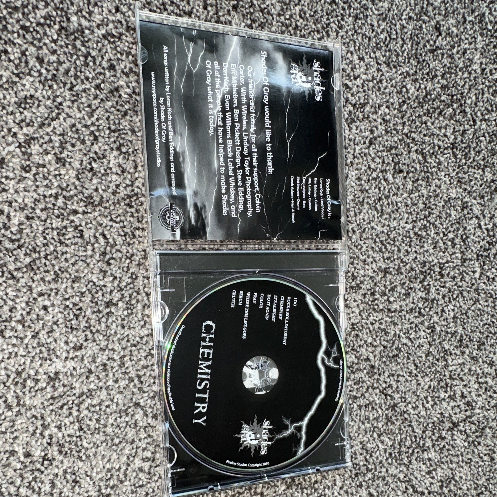 Shades Of Gray - Chemistry CD Album Rock Third Man Records 2010 Jewel Case