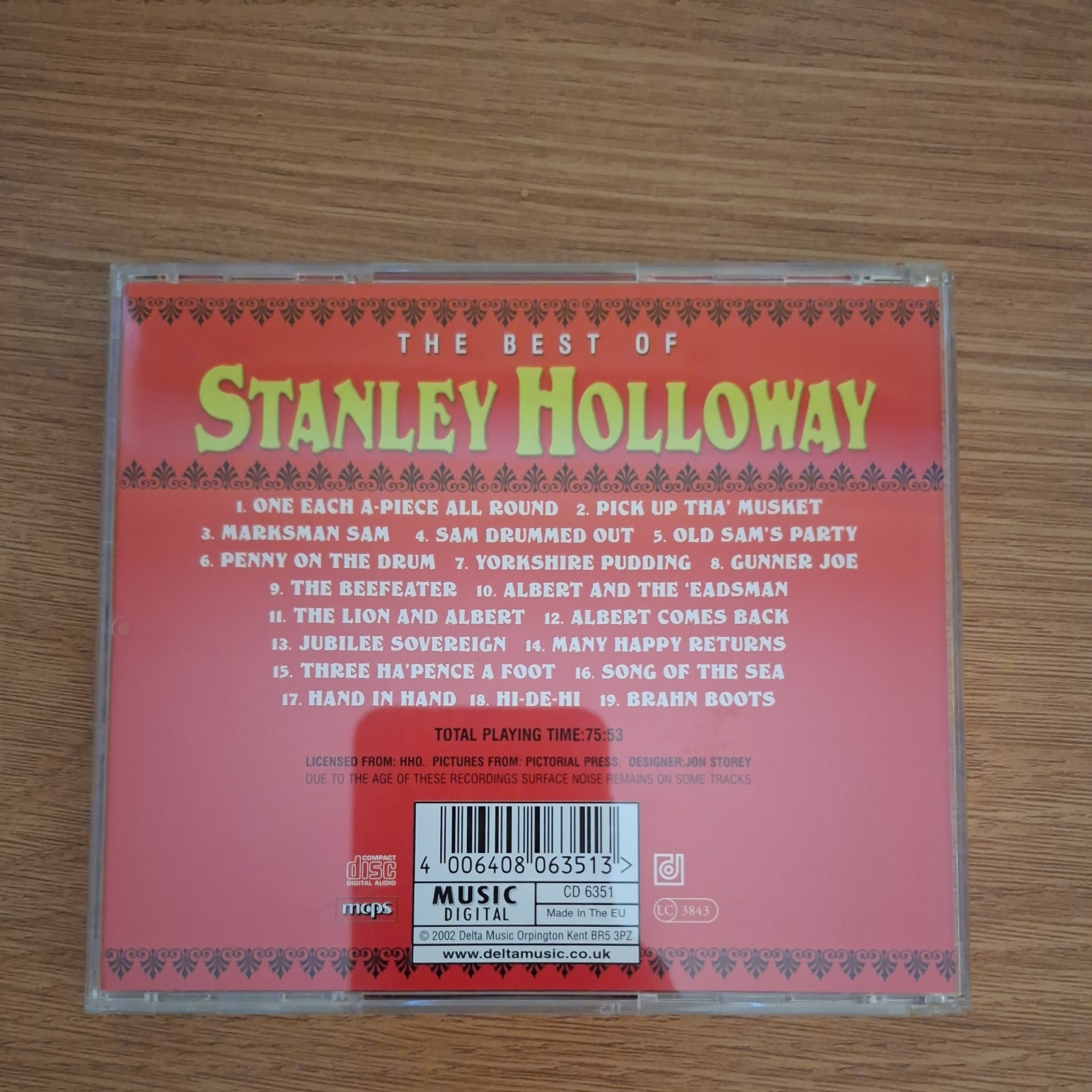 Stanley Holloway : The Best Of CD (2002) Highly Rated eBay Seller Great Prices