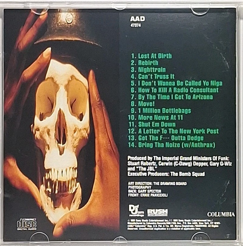 Public Enemy Apocalypse 91...The Enemy Strikes Black CD 1991 Sony Music Rare OOP