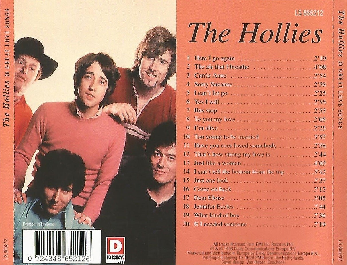 The Hollies - Best Essential Ultimate 20 Greatest Hits Collection 60's 70's CD