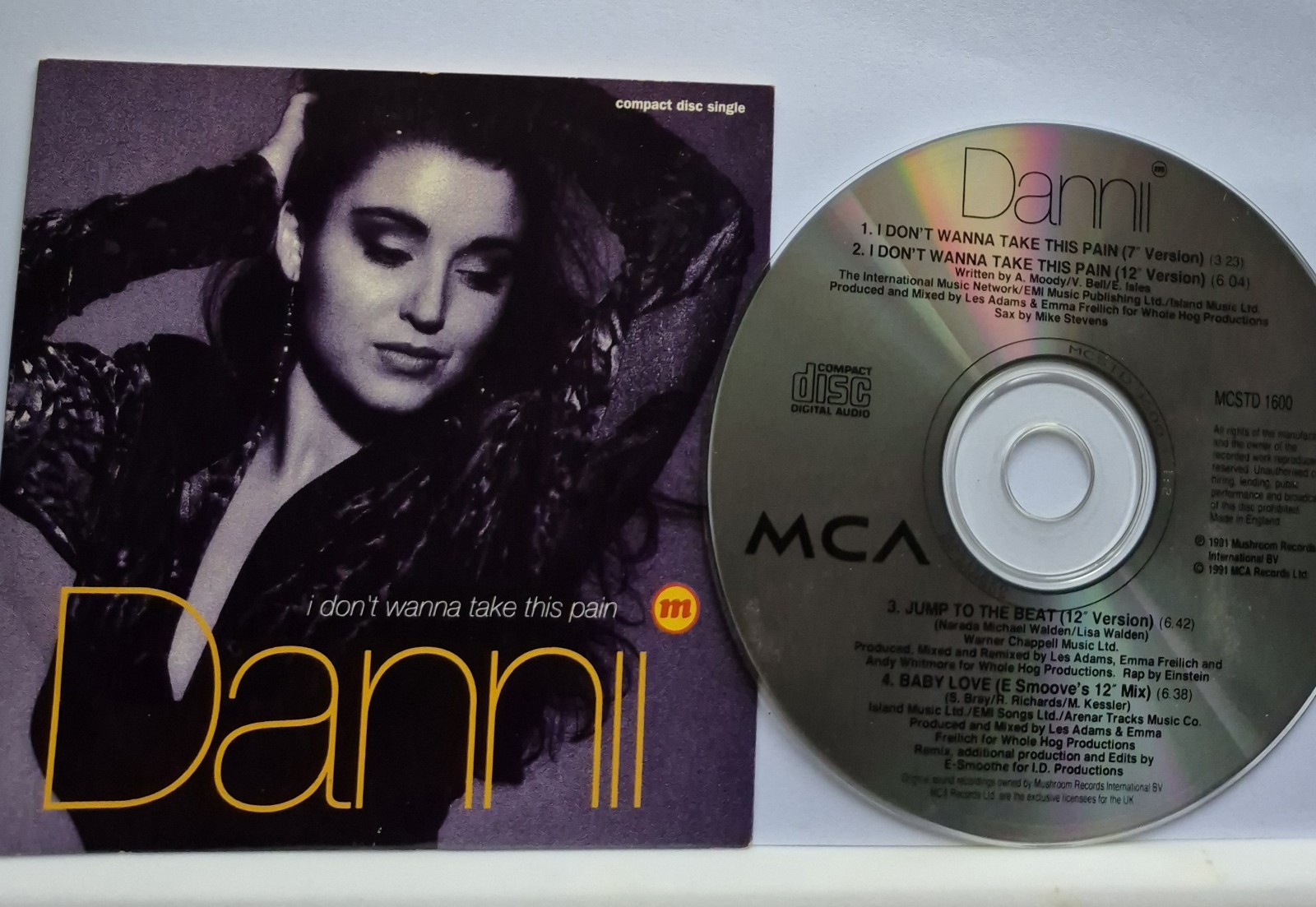 Dannii Minogue : I Dont Wanna Take This Pain. UK (4 track) CD single. 1991