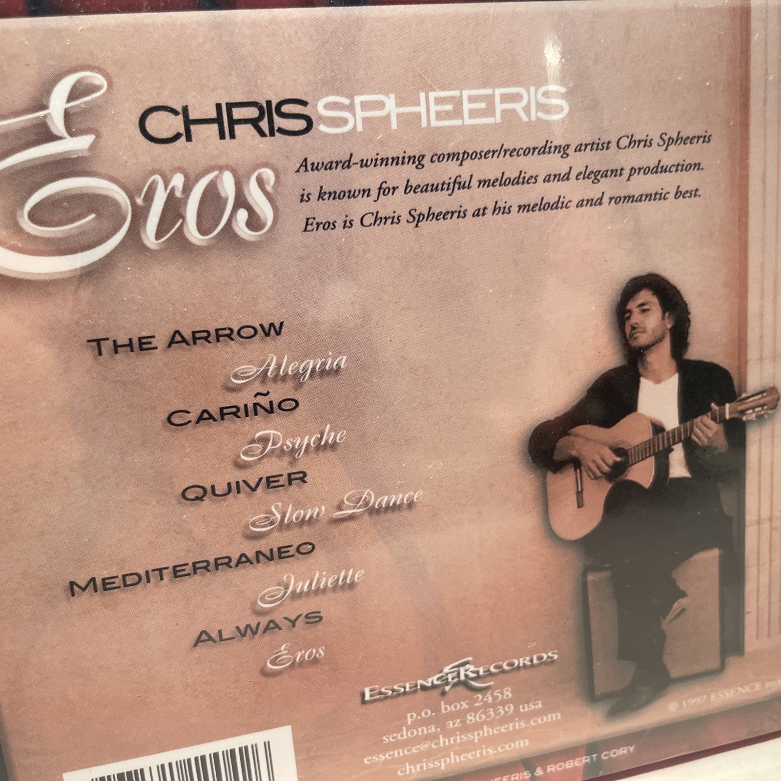 CHRIS SPEERIS - CD - Eros - w/ O Card slipcase - Brand New Sealed - 2003 version