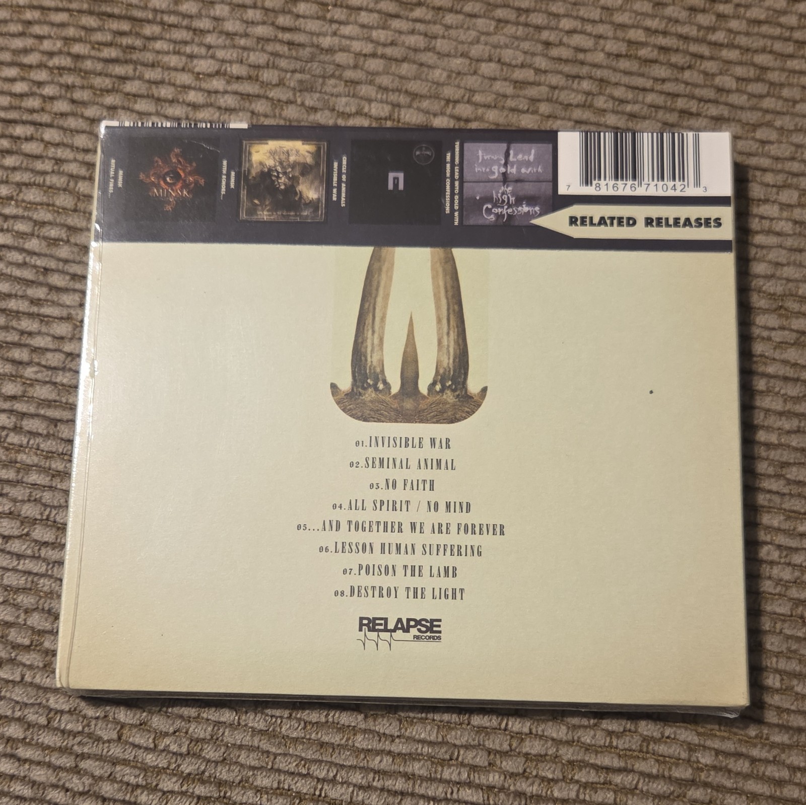 Circle of Animals Destroy the Light CD Album Industrial Relapse Records