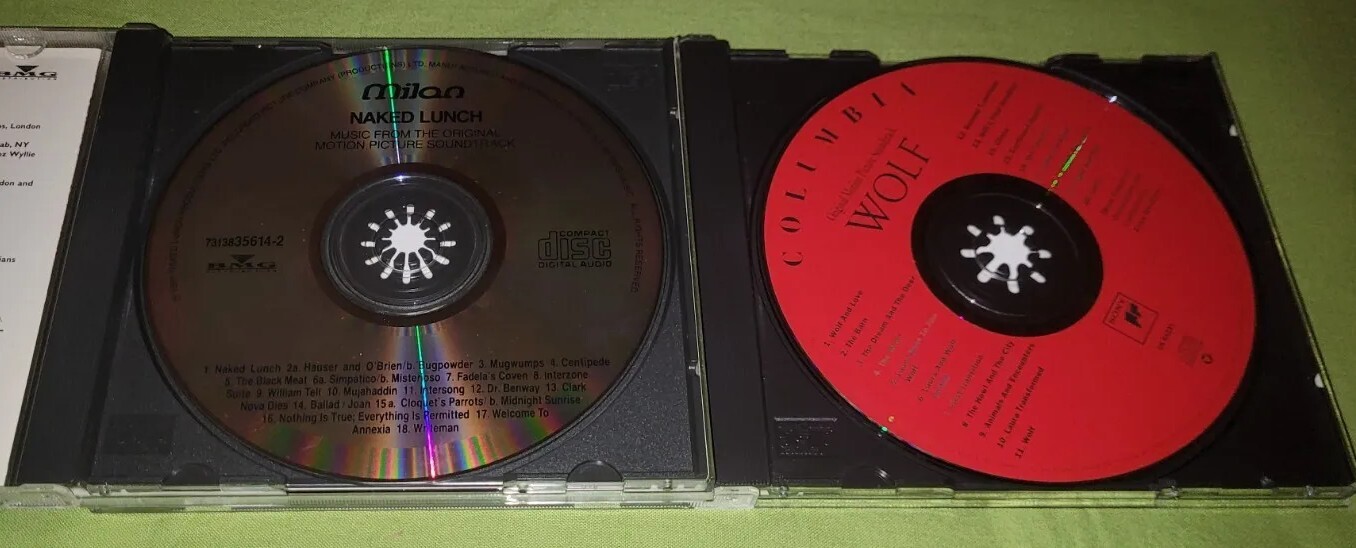 Dark City Dracula Clockwork Orange Naked Lunch Wolf Score Soundtrack CD Lot
