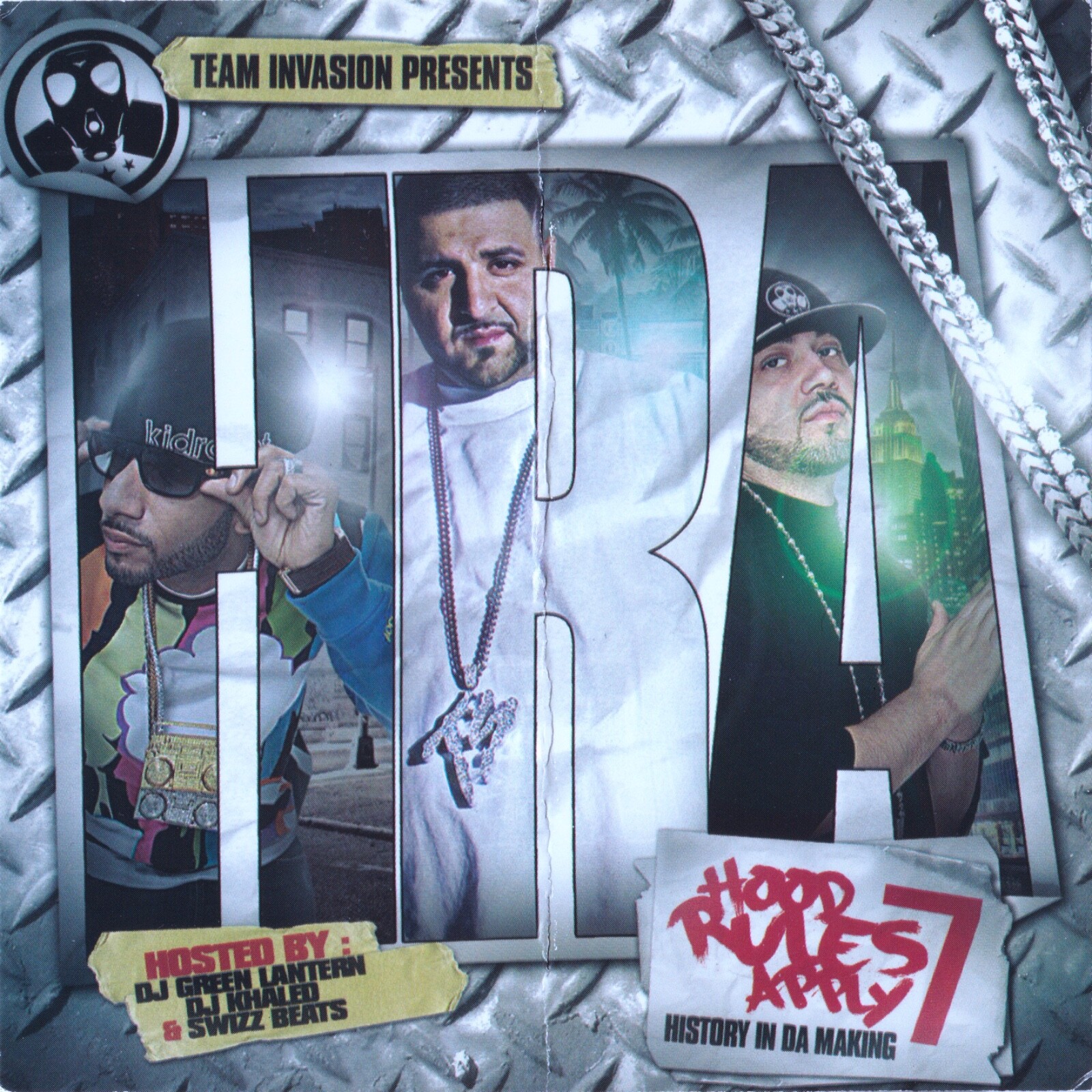 TEAM INVASION DJ GREEN LANTERN HOOD RULES APPLY 7 NYC MIXTAPE CD