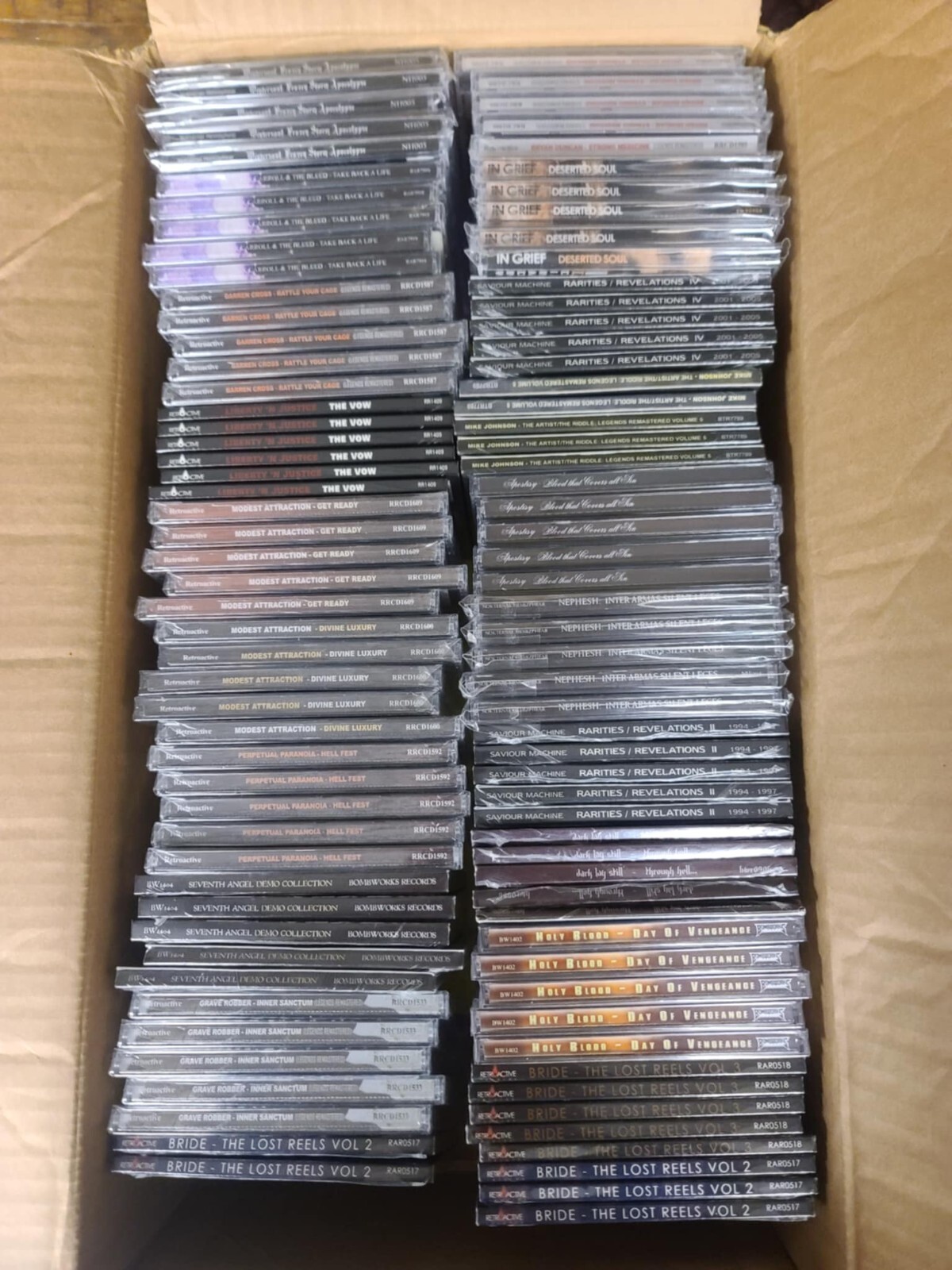 BULK LOT 100 METAL CDs-NEW-Classic/Death/Black/Thrash/CCM/Rock Bride/Whitecross