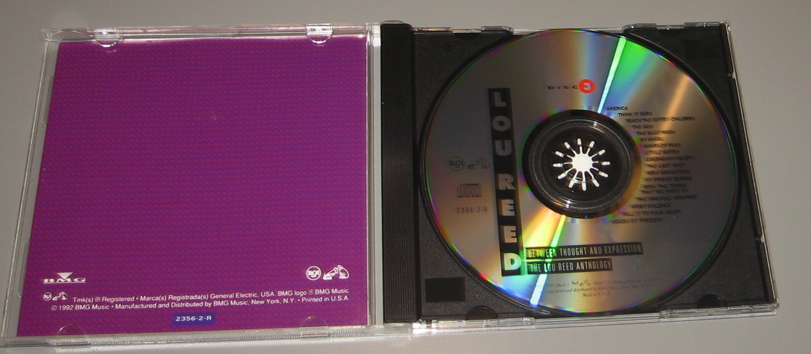 Lou Reed - Between Though And Expression: The Lou Reed Anthology" Disc #3 CD